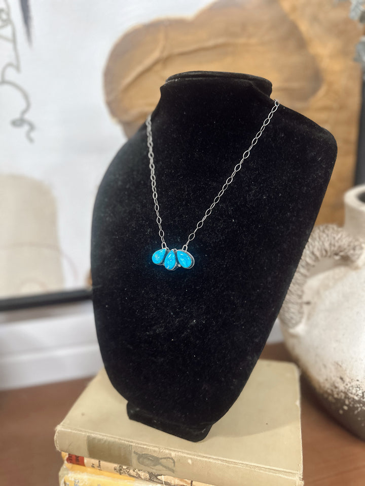 Josie Blue Ridge Turq|Sterling Silver Necklace