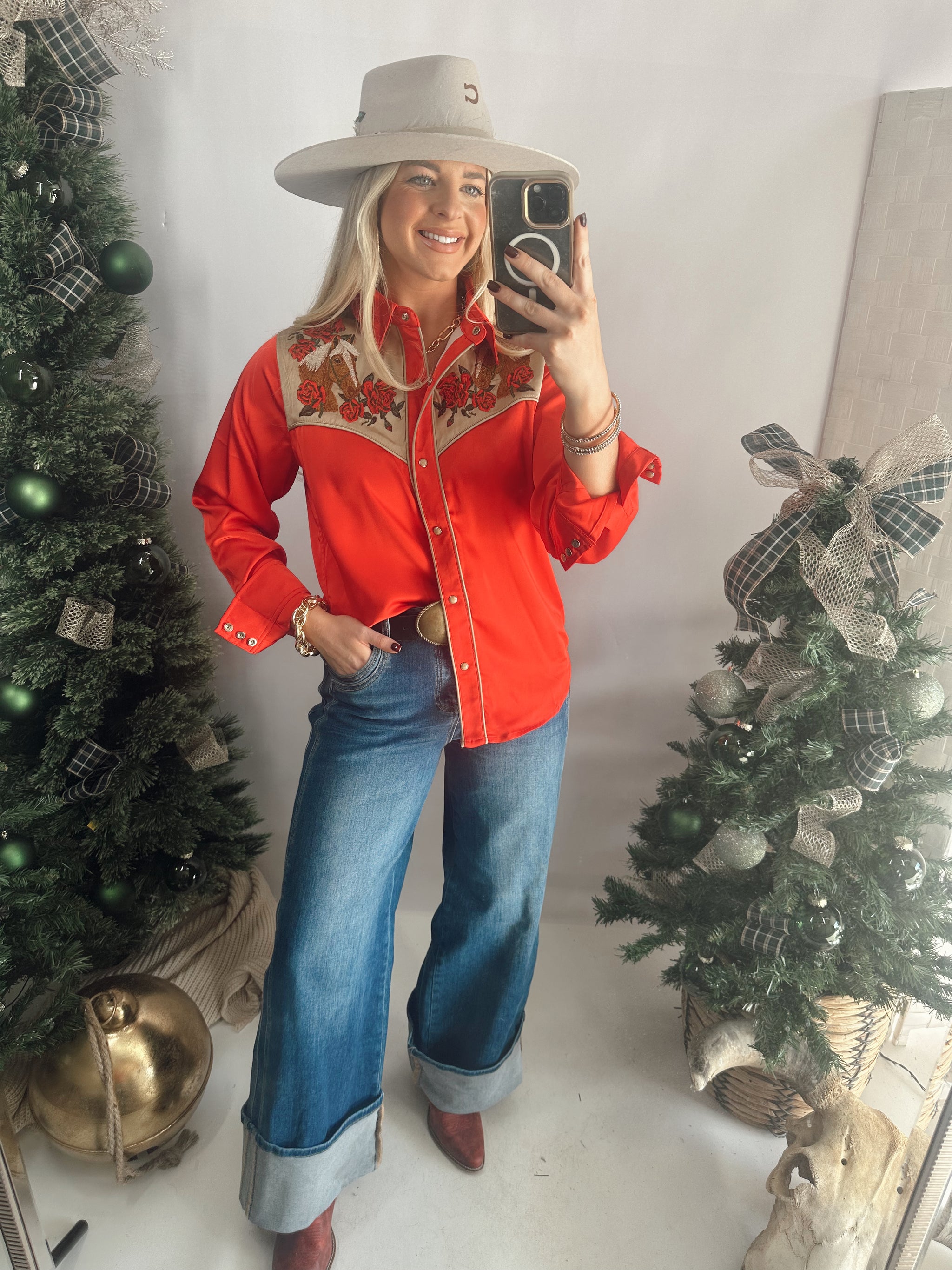 Rosie Palomino Button Up