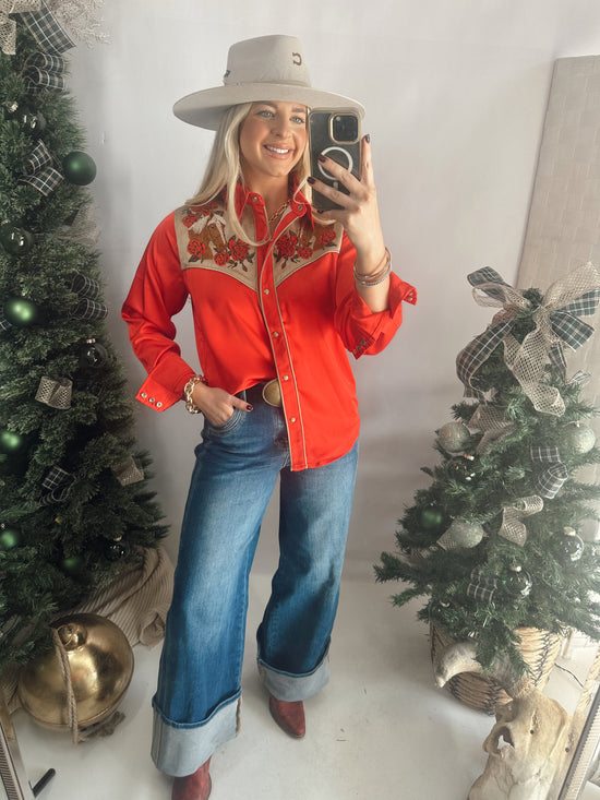 Rosie Palomino Button Up