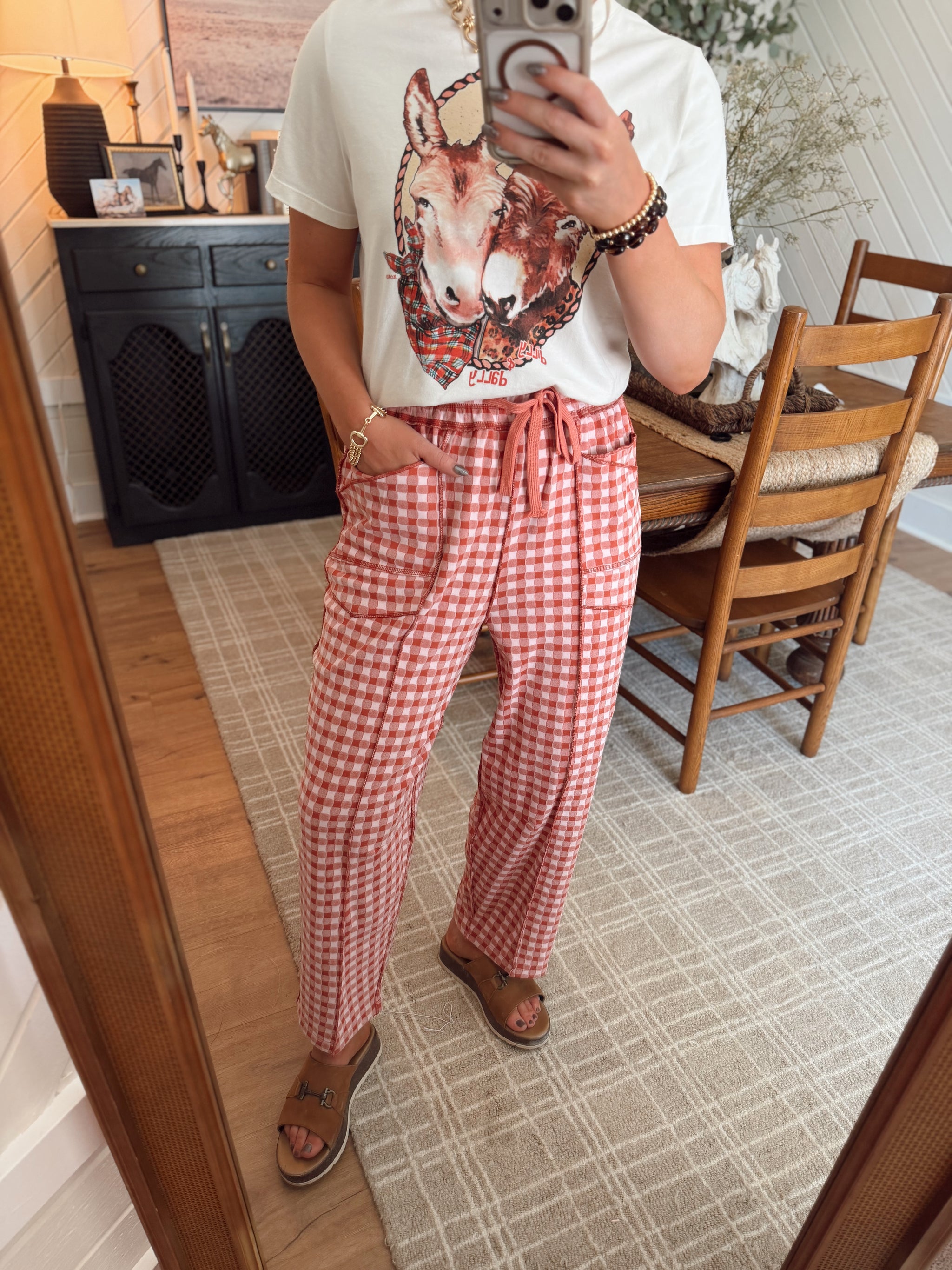 Kansas Pants *Rust Pink