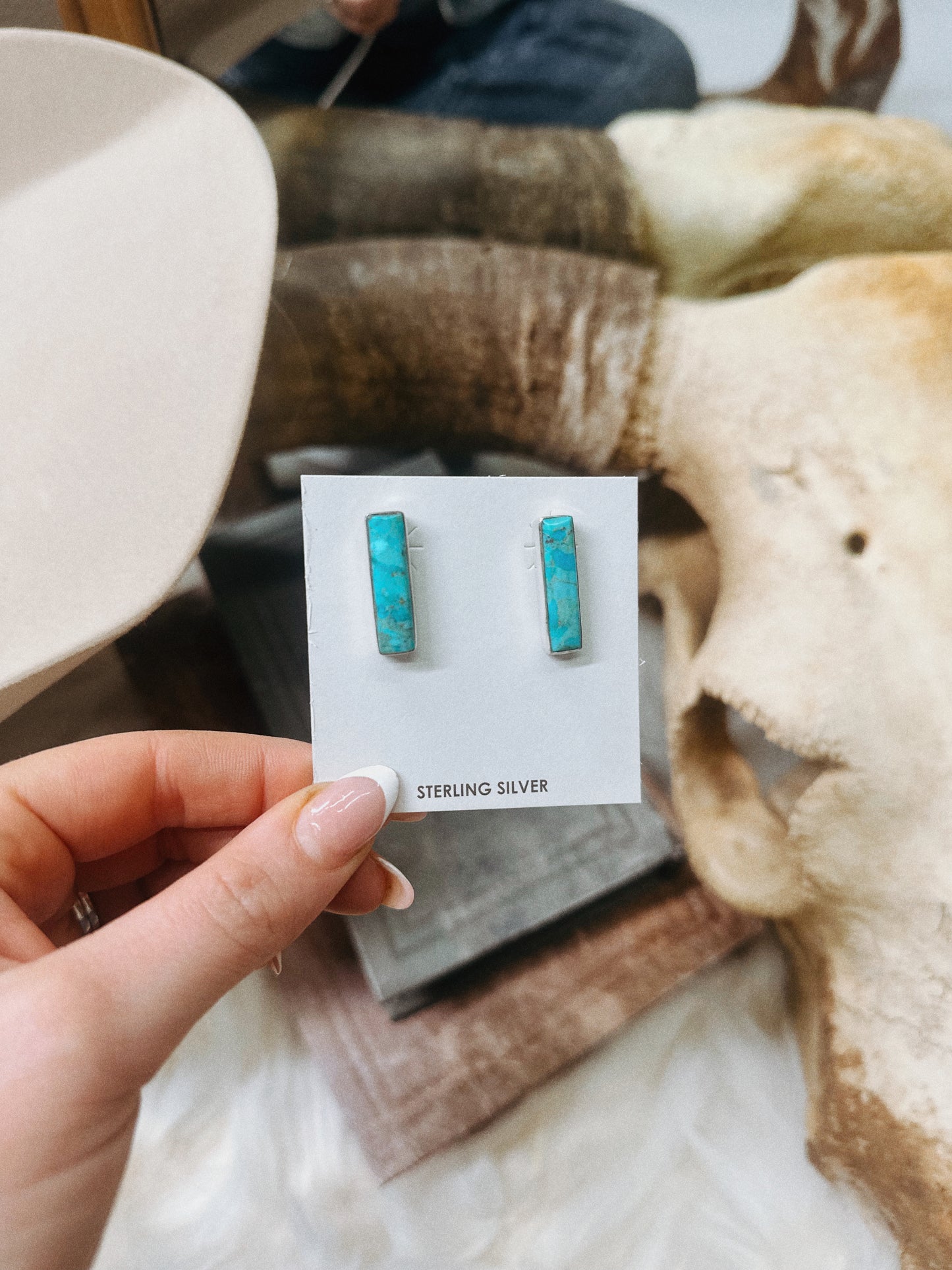 Wren Authentic Turquoise Earrings