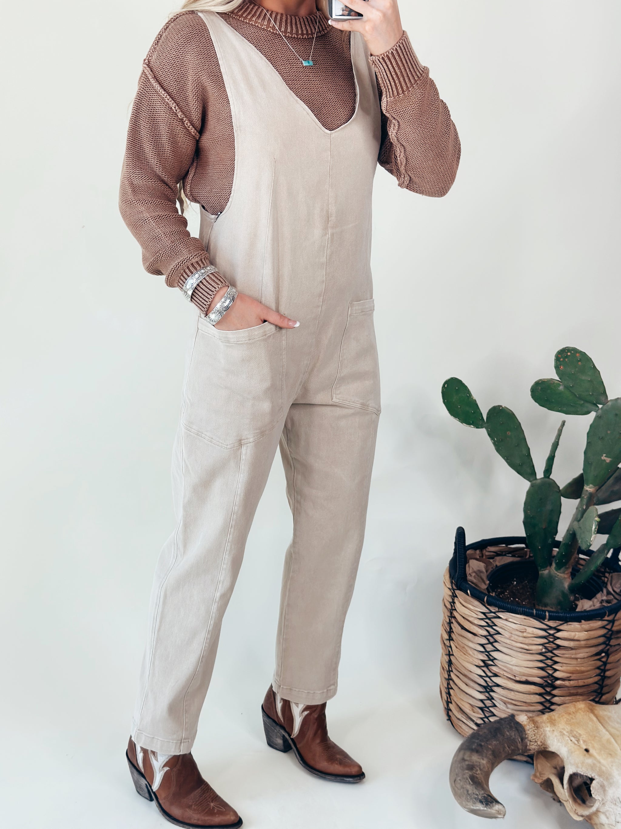 The Julianne Jumpsuit *Beige