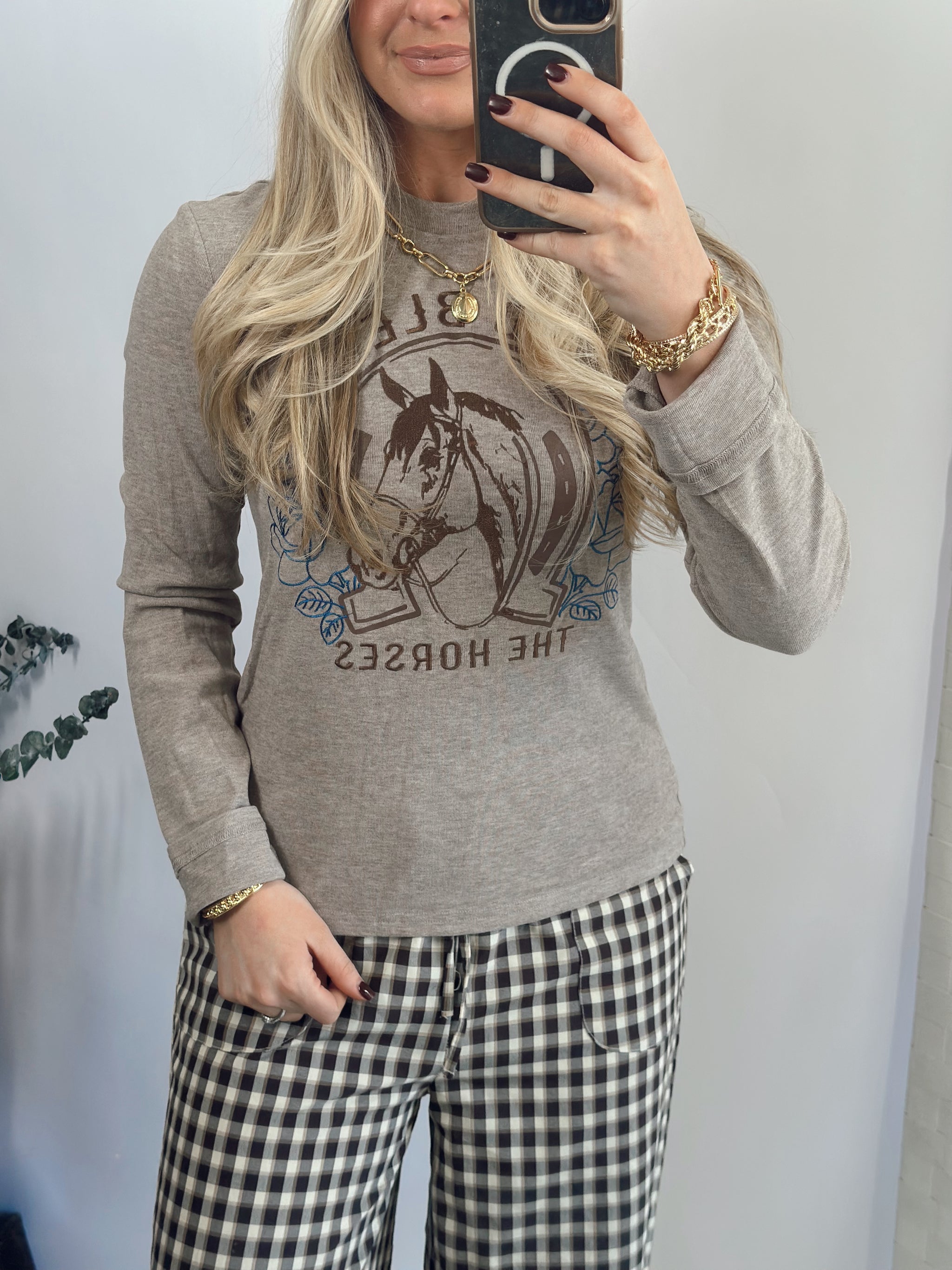 God Bless Horses Top