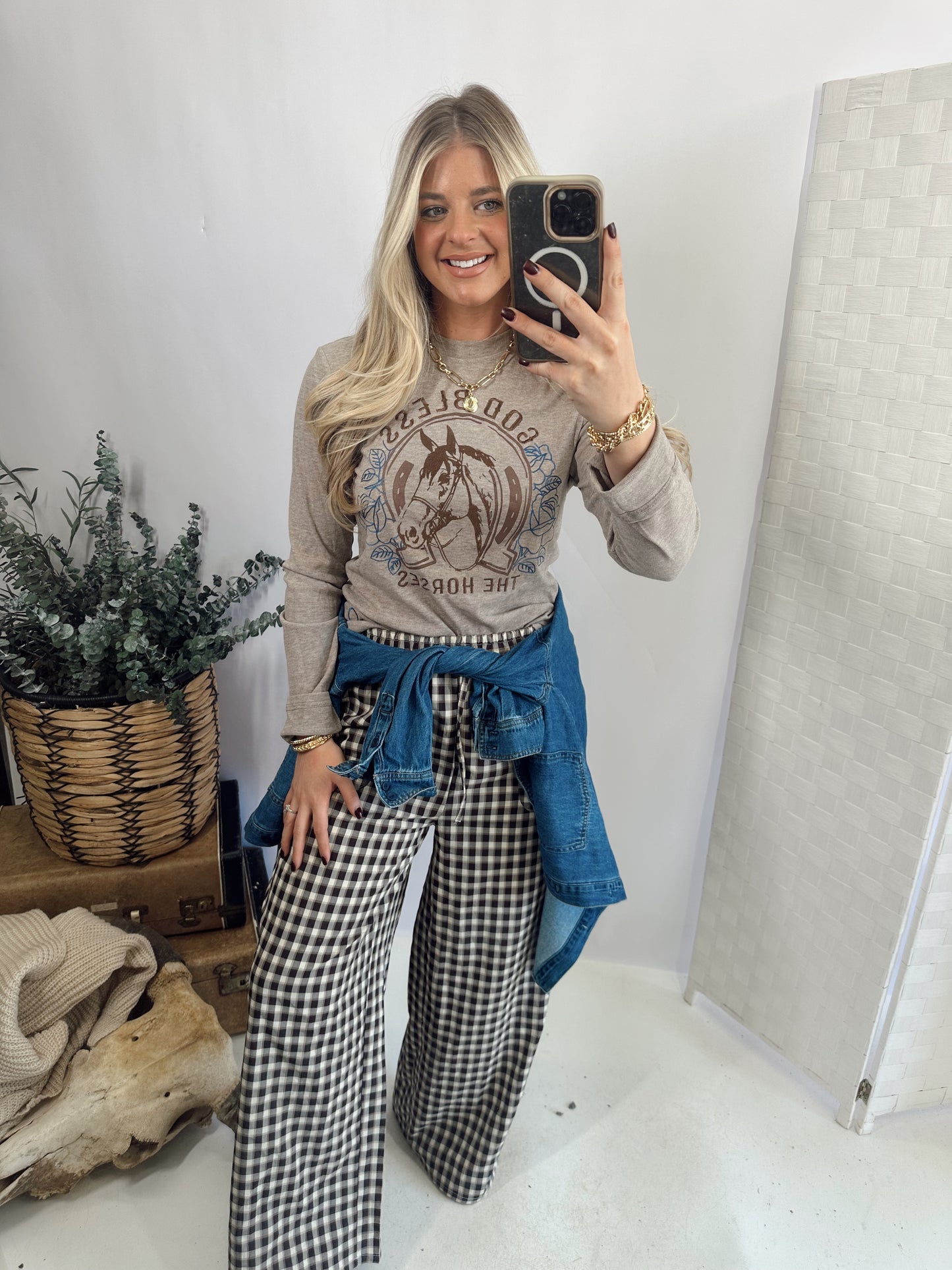 God Bless Horses Top