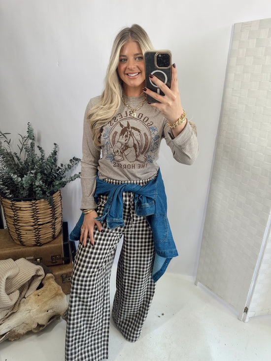 God Bless Horses Top