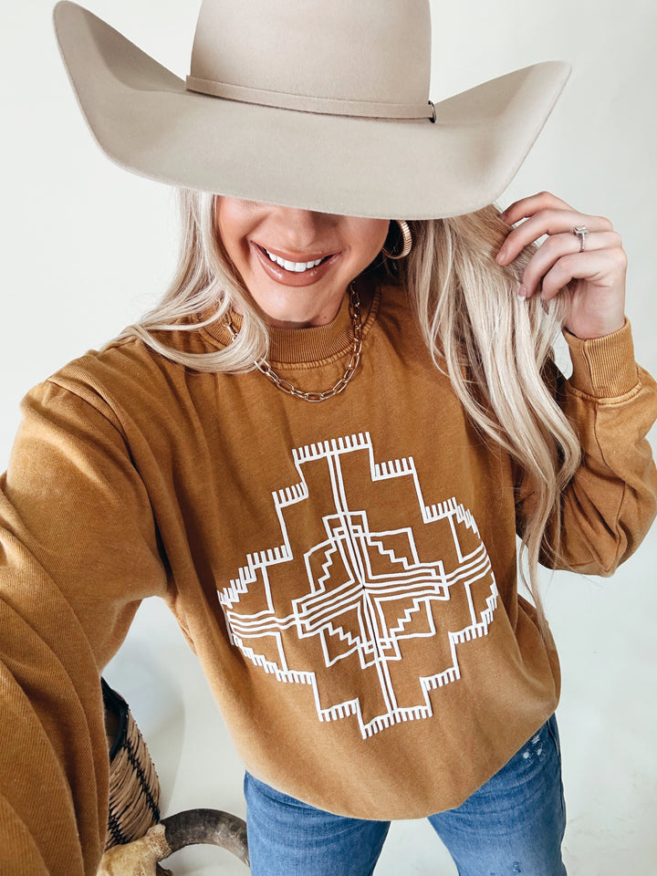 Aztec Dreams Sweatshirt *Mustard