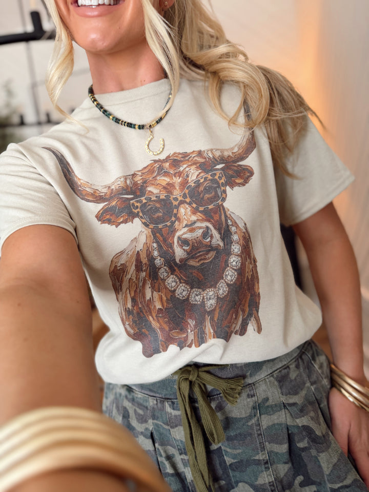 Glam Longhorn Graphic
