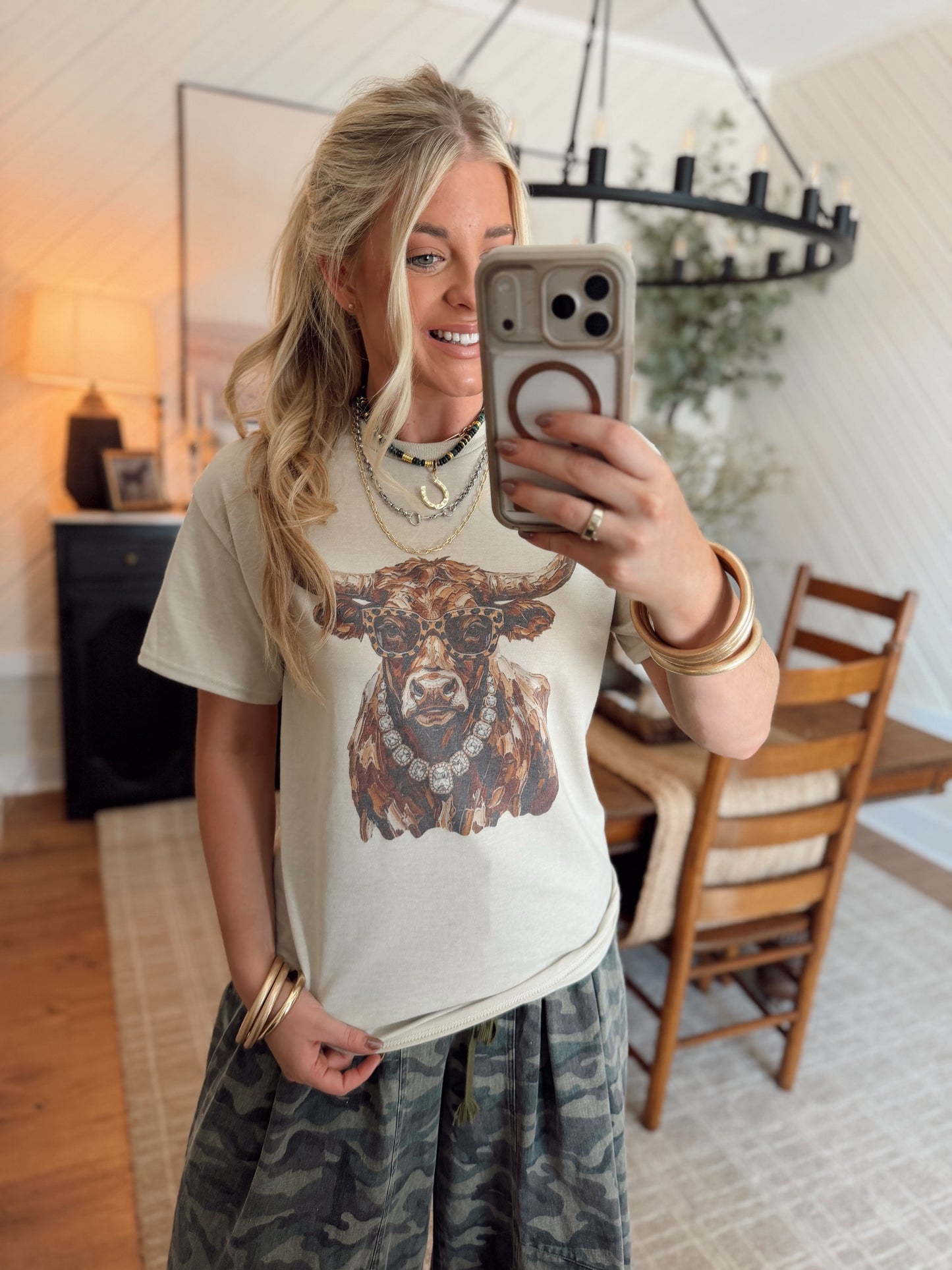 Glam Longhorn Graphic