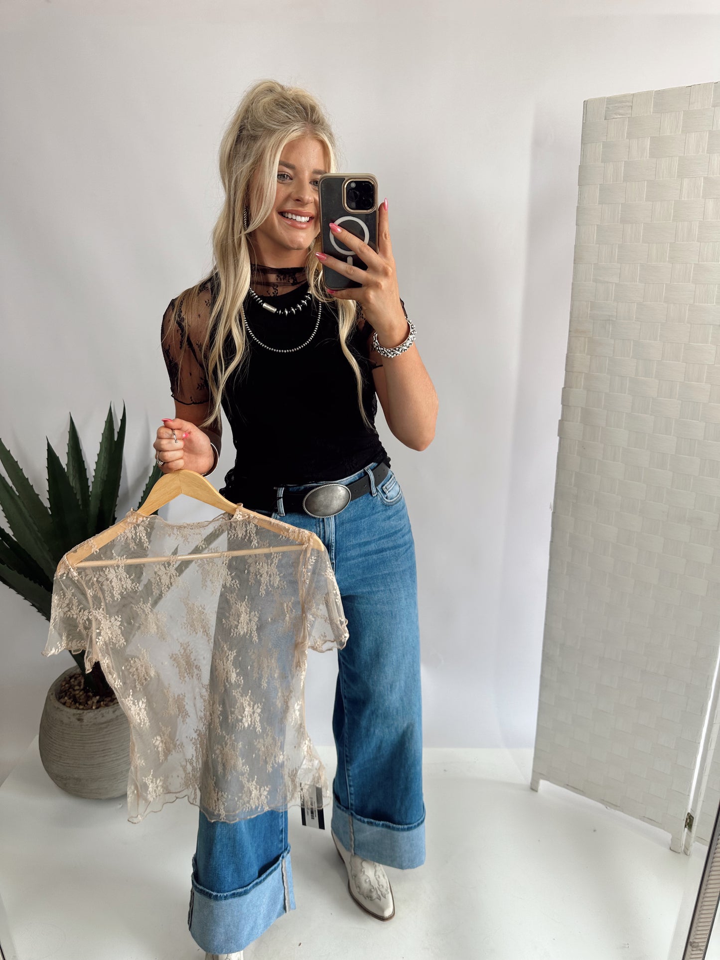 Lacie Mesh Top *Black