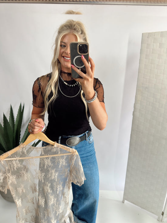Lacie Mesh Top *Black