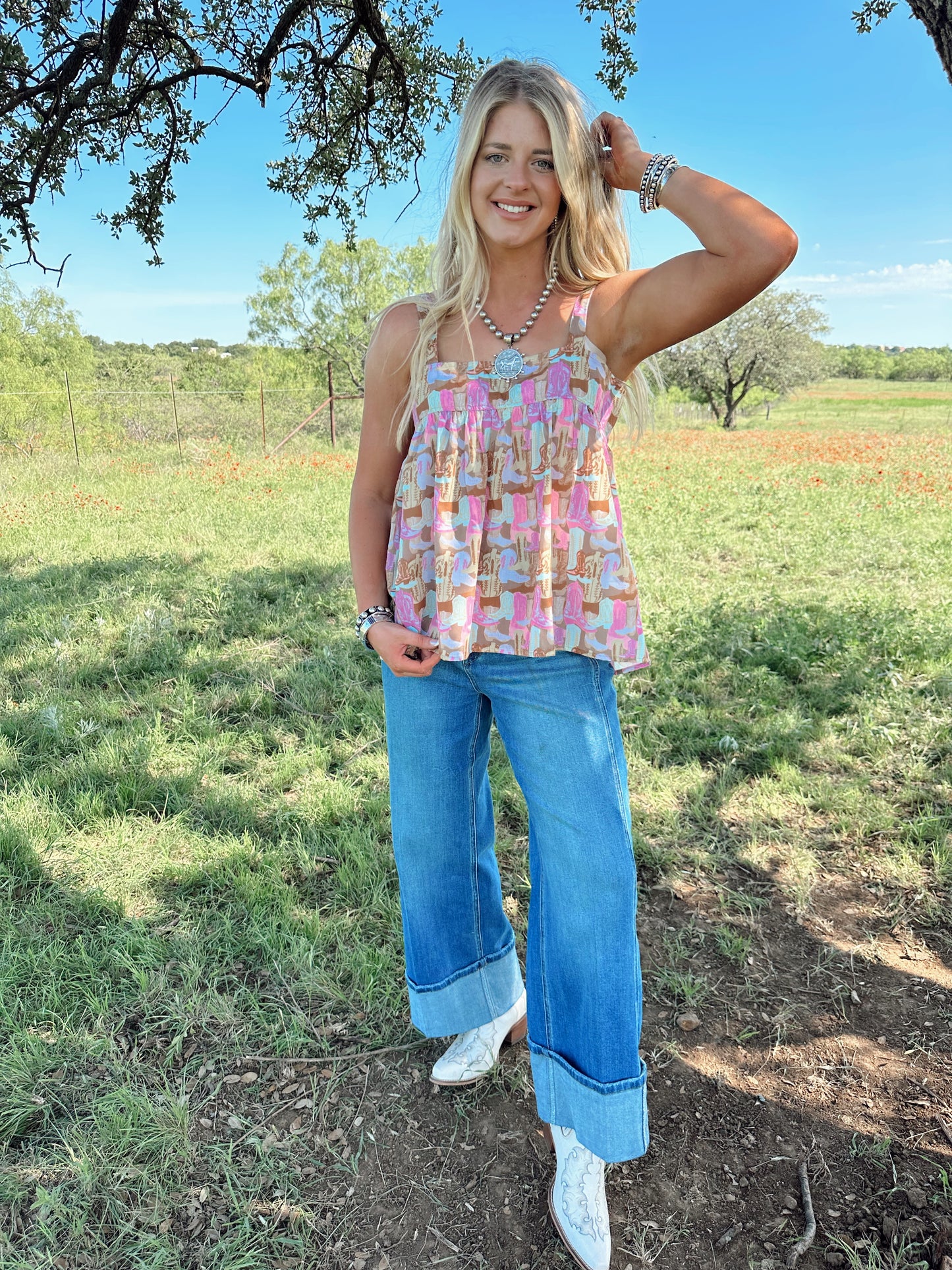 RODEO RUFFLES TOP