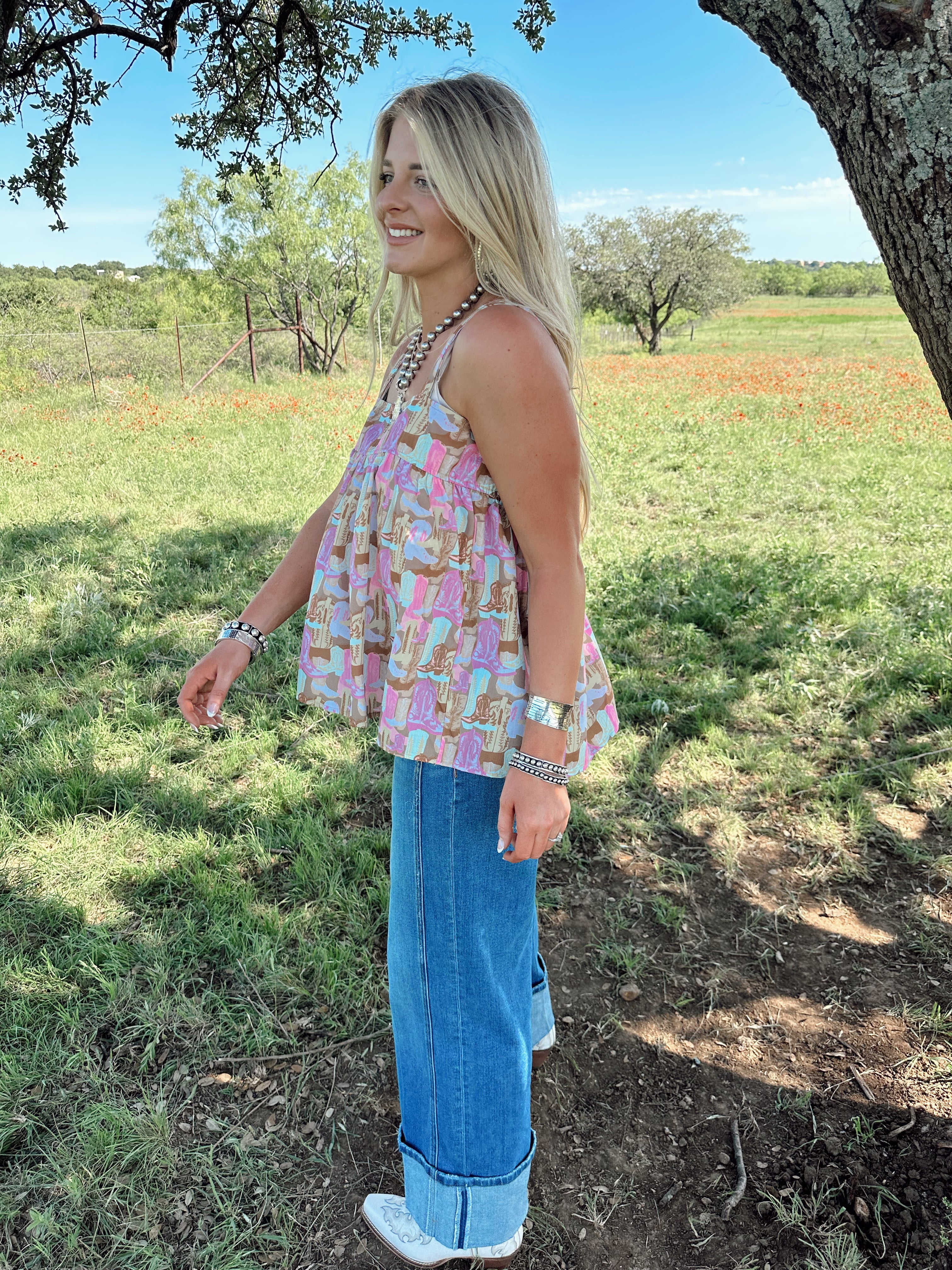 RODEO RUFFLES TOP
