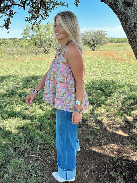 RODEO RUFFLES TOP