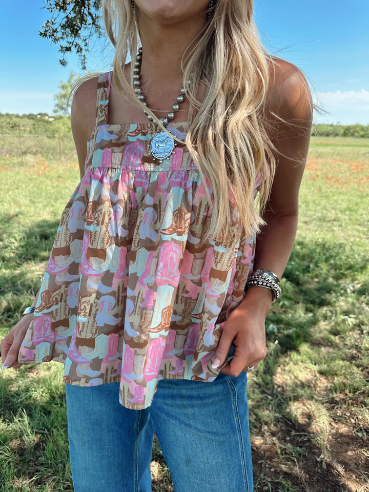 RODEO RUFFLES TOP