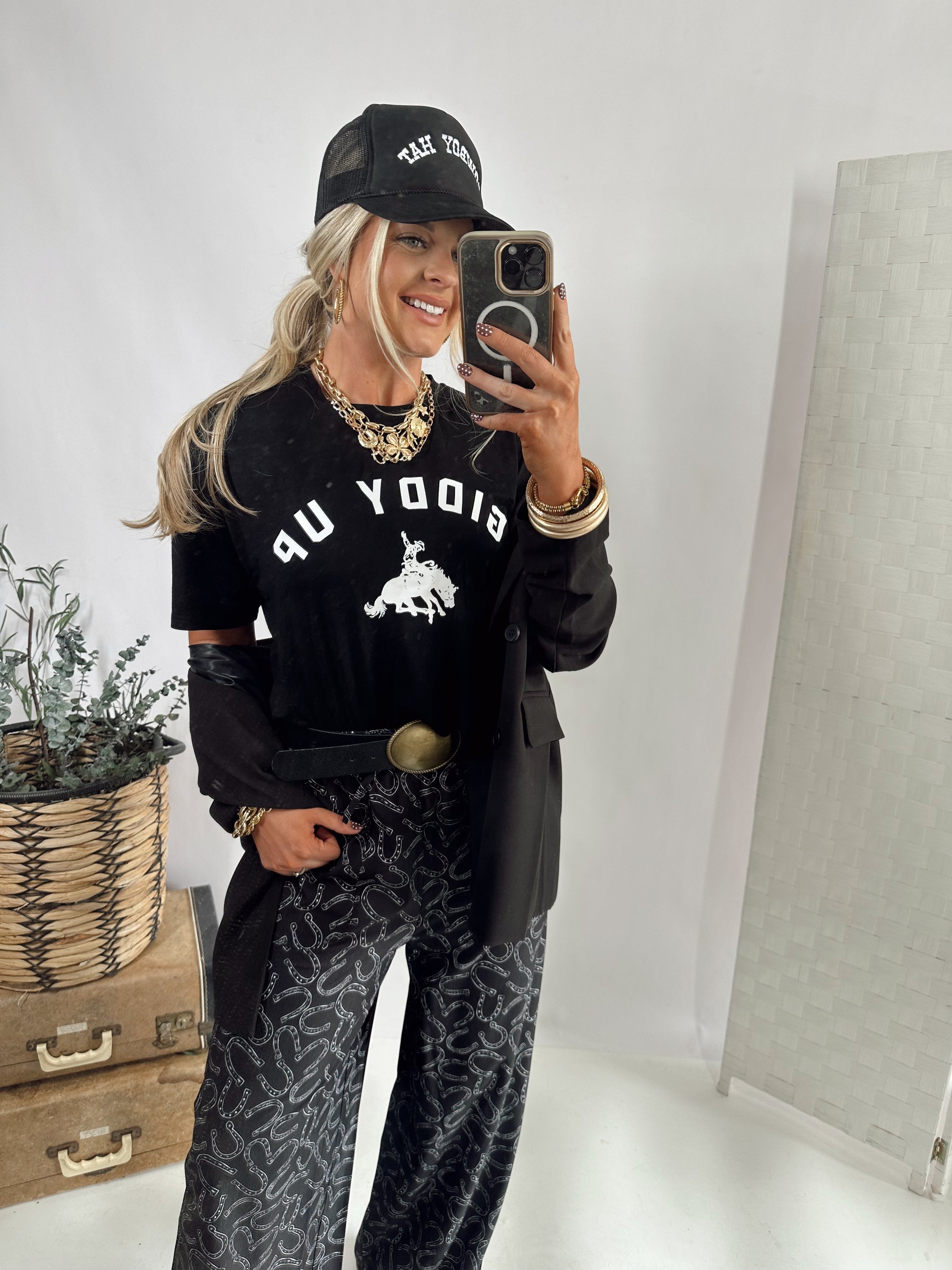 Giddy Up Cropped Tee