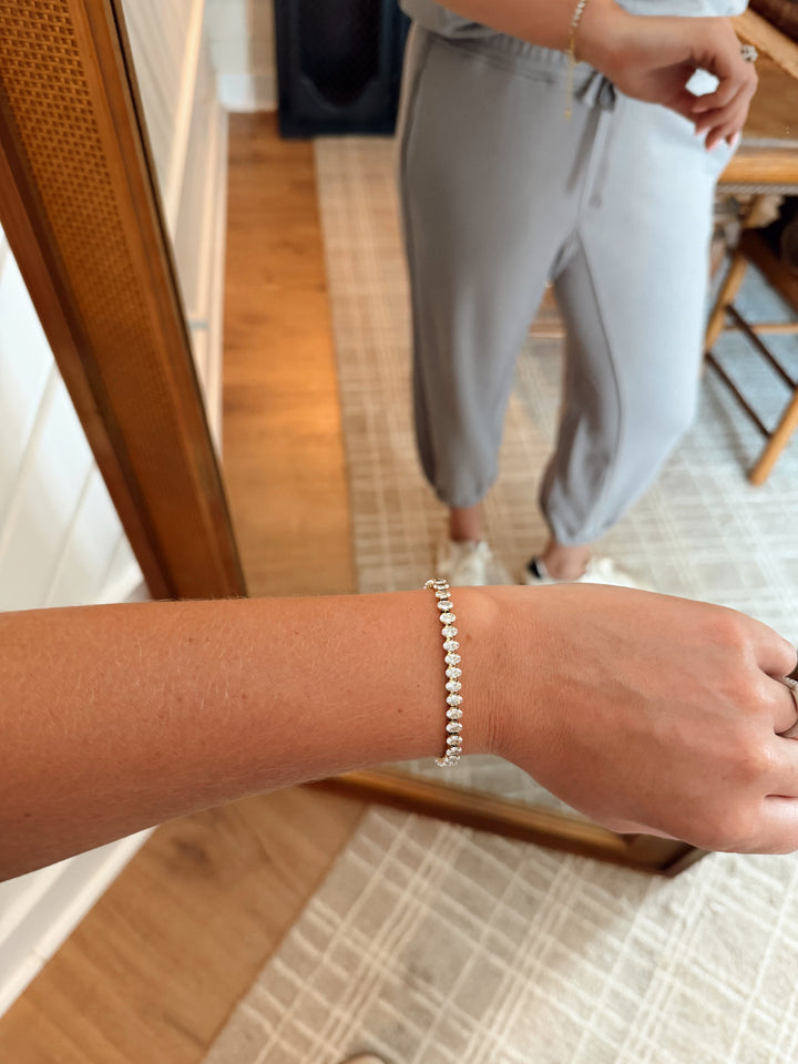 Basia Oval Tennis Bracelet