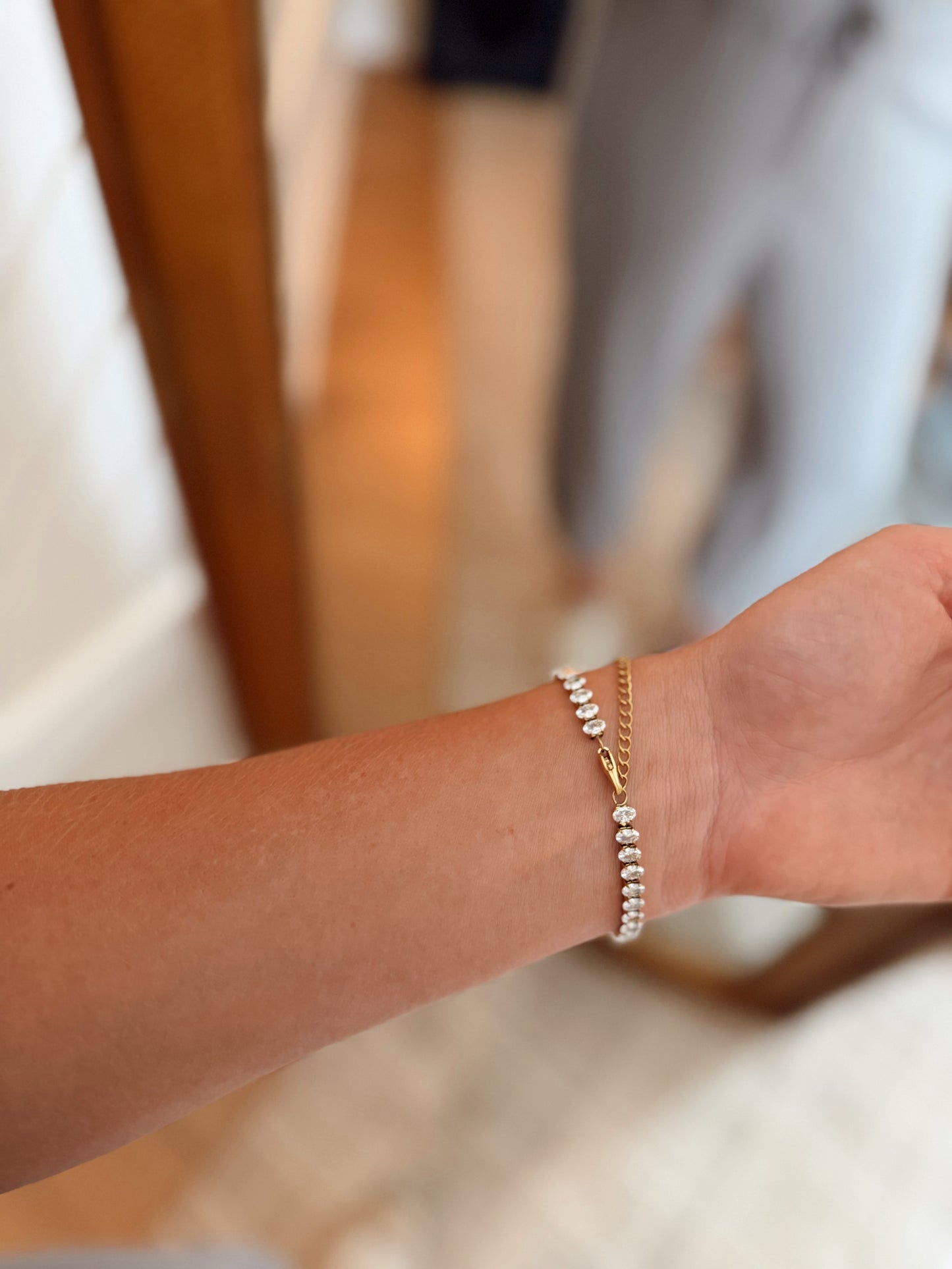 Basia Oval Tennis Bracelet