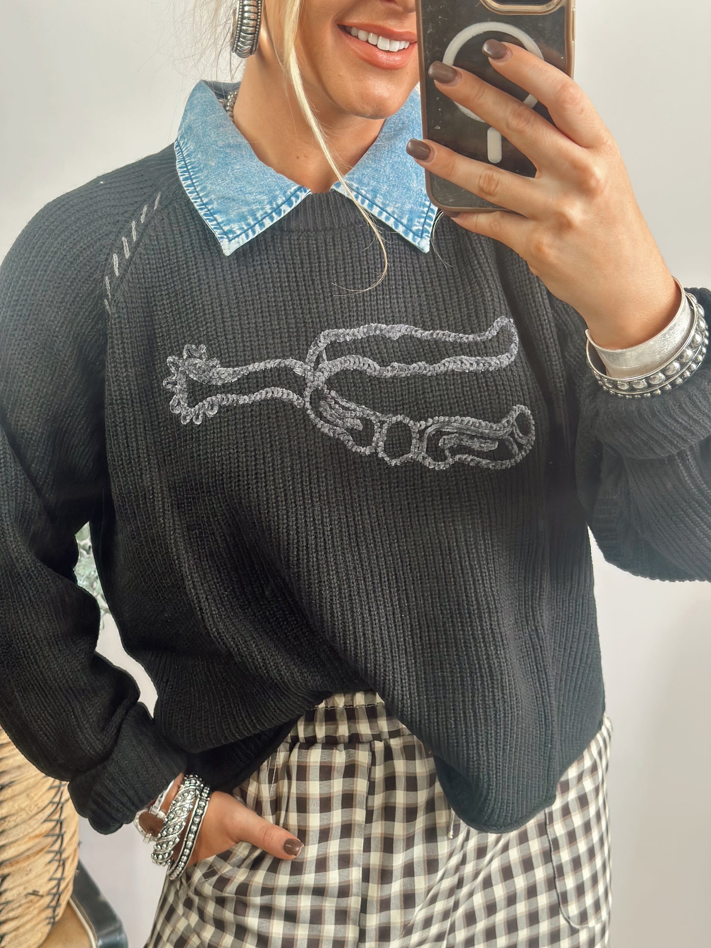 KNIT 'EM COWBOY *MIDNIGHT