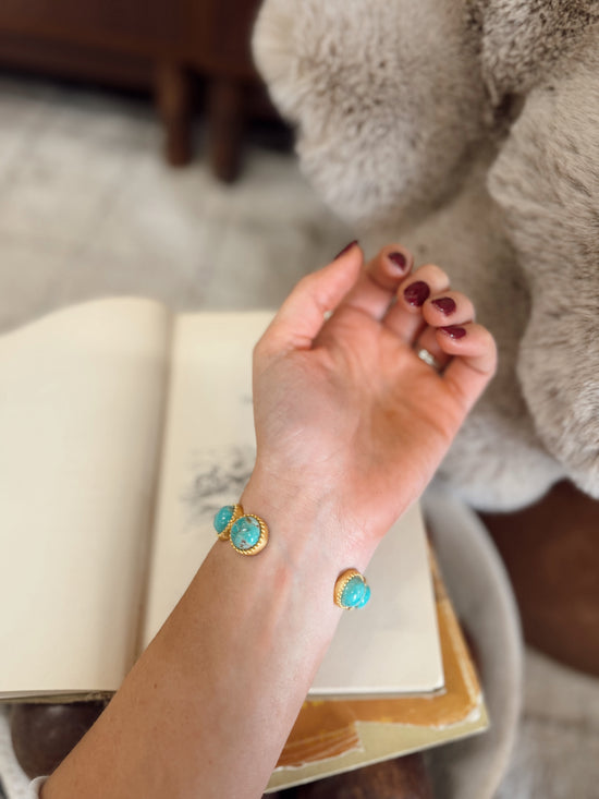 Western Blues Turquoise Cuff