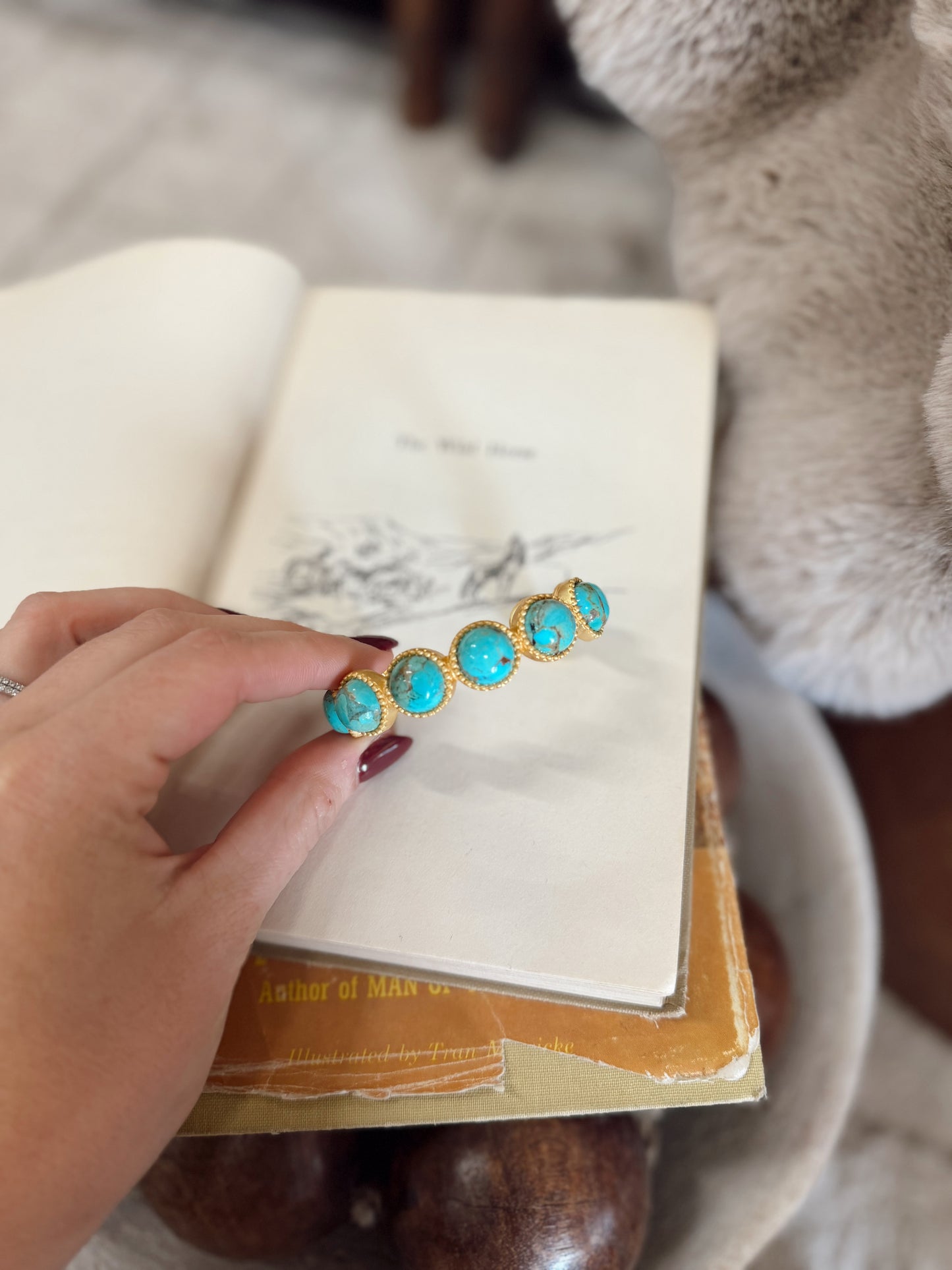 Western Blues Turquoise Cuff
