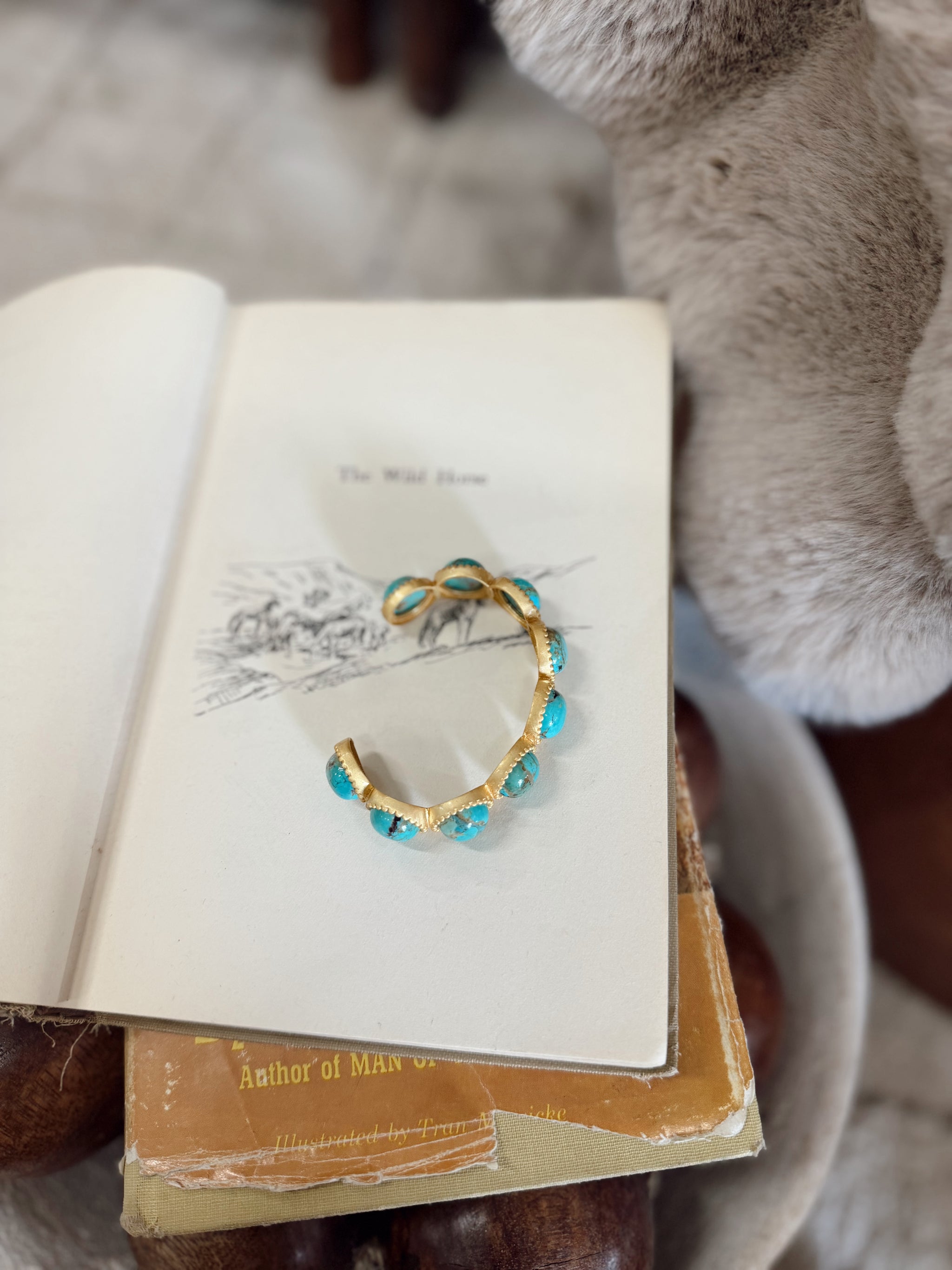 Western Blues Turquoise Cuff