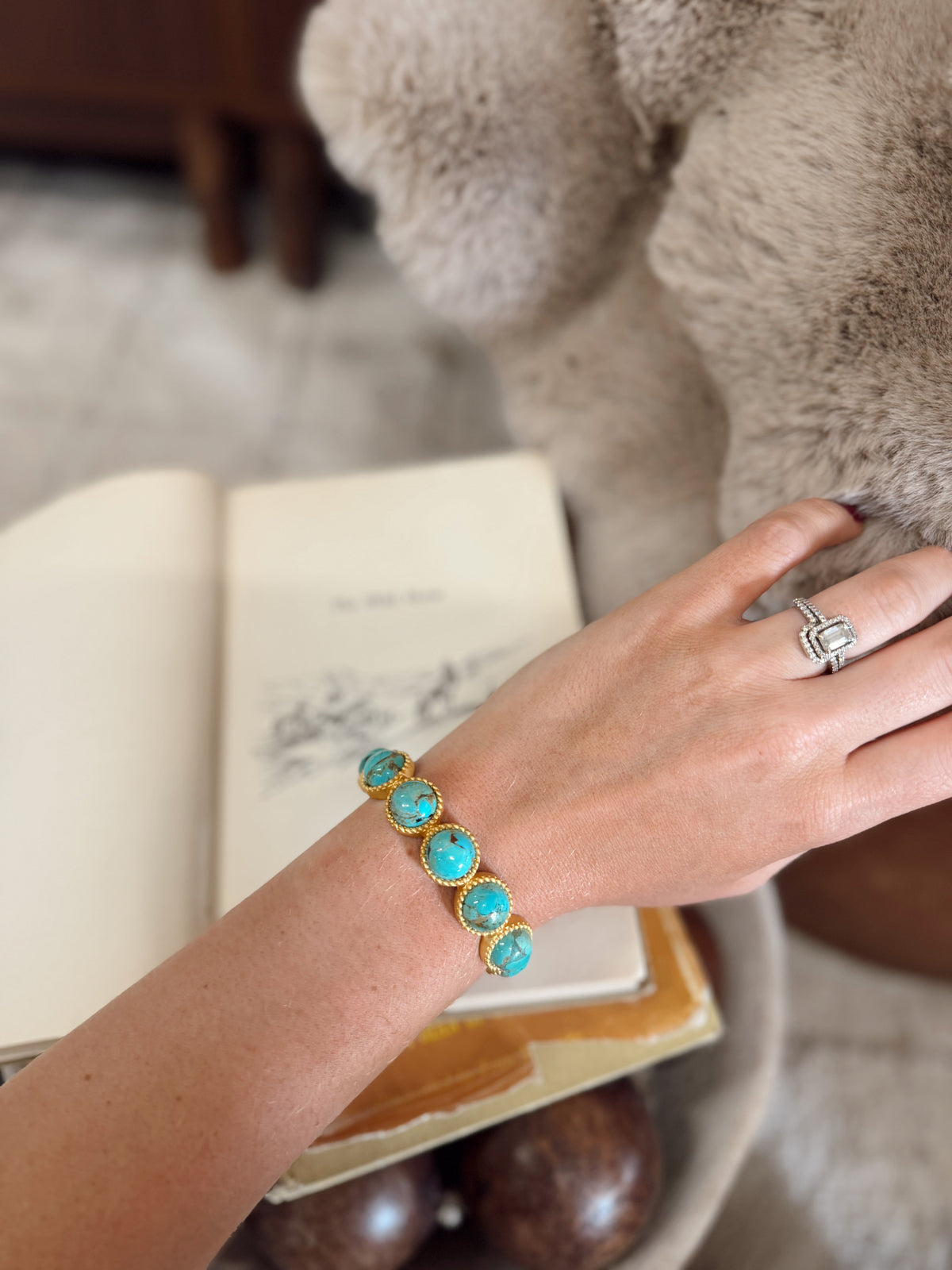 Western Blues Turquoise Cuff