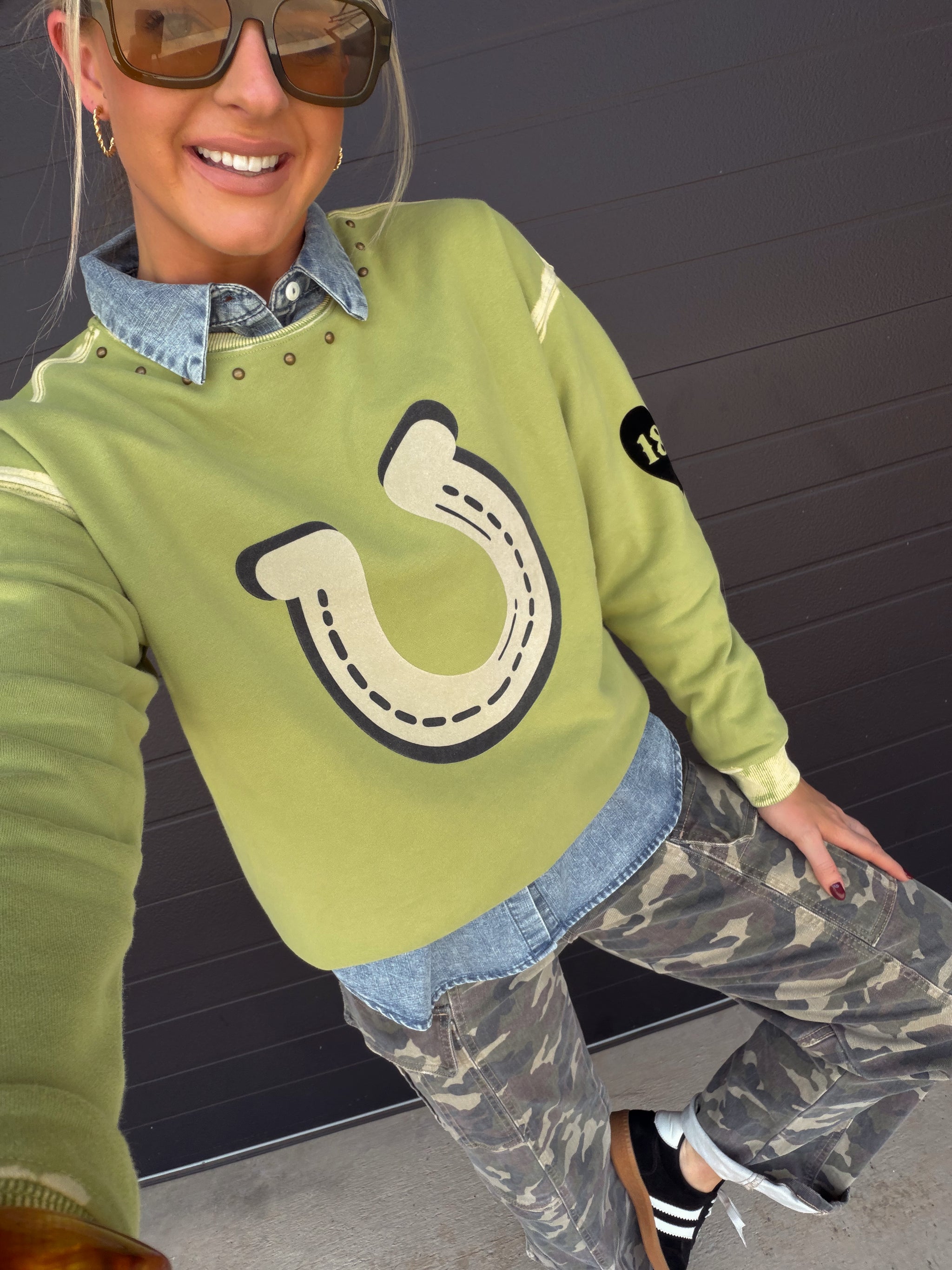 Verde Horseshoe Sweatshirt