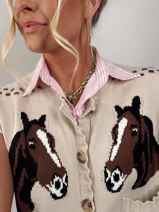 Pink & White Striped Collar