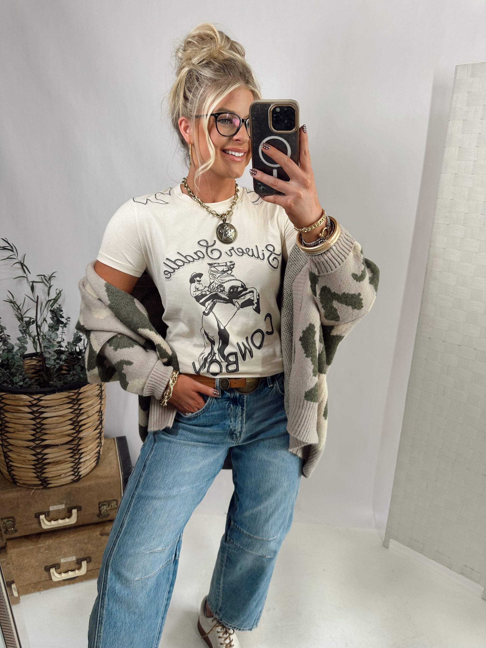 Silver Saddle Cowboy Tee