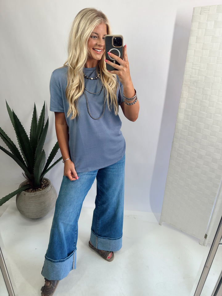 Cloud Basic FREE TEE *dENIM