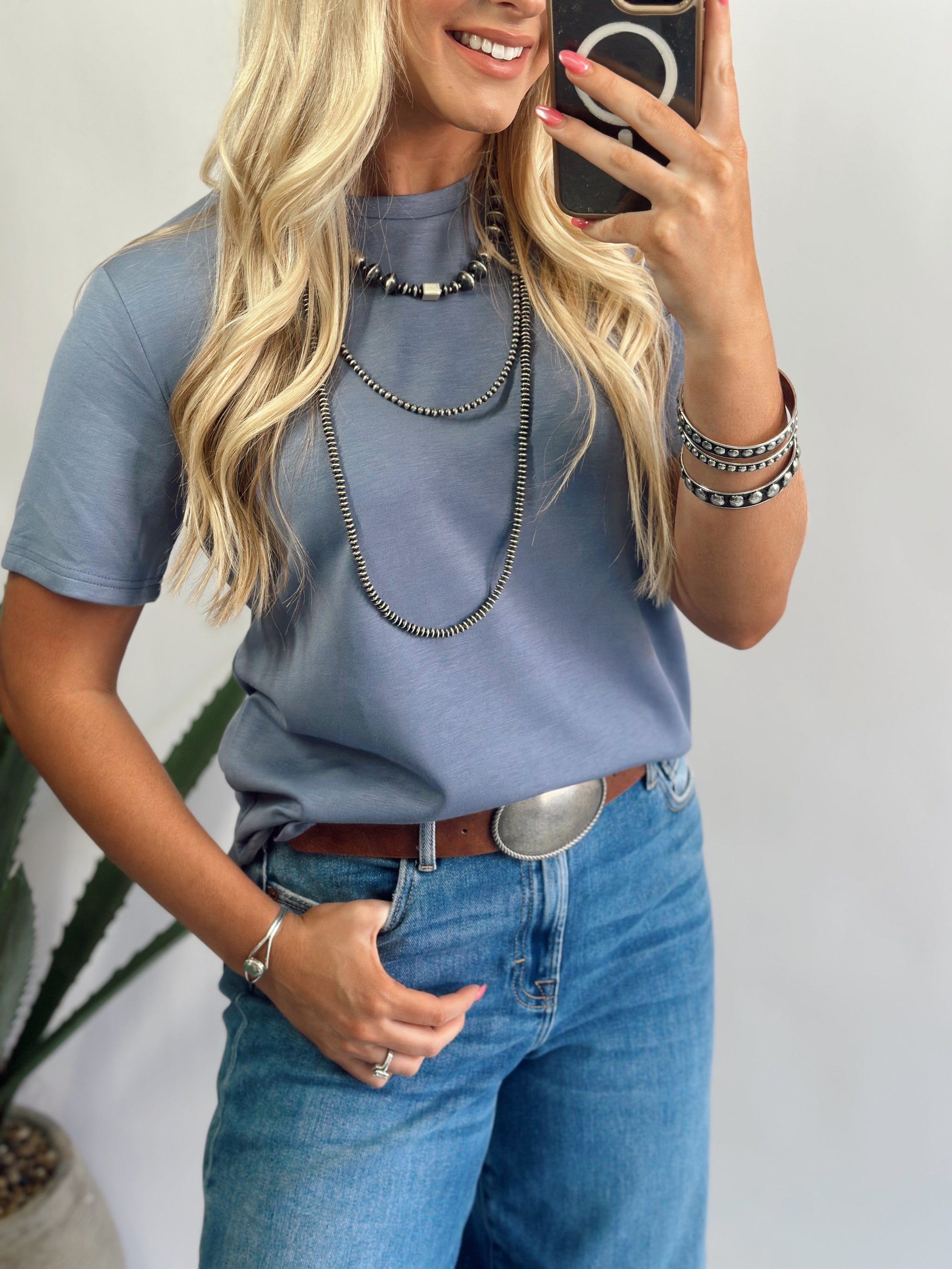 Cloud Basic FREE TEE *dENIM