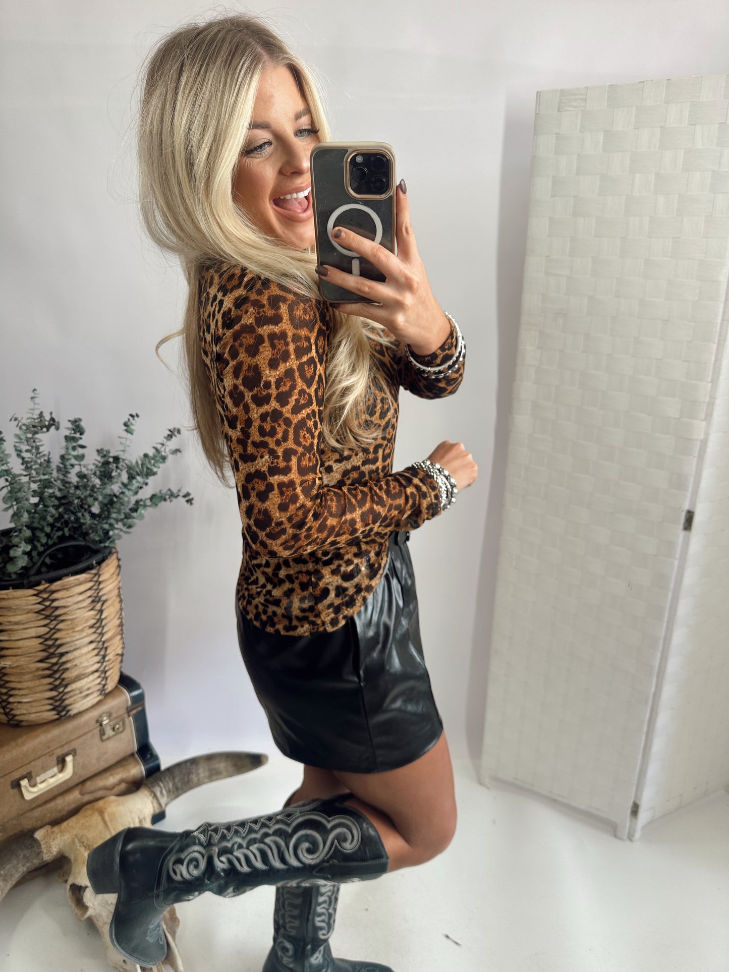 Mandi Leopard Mesh