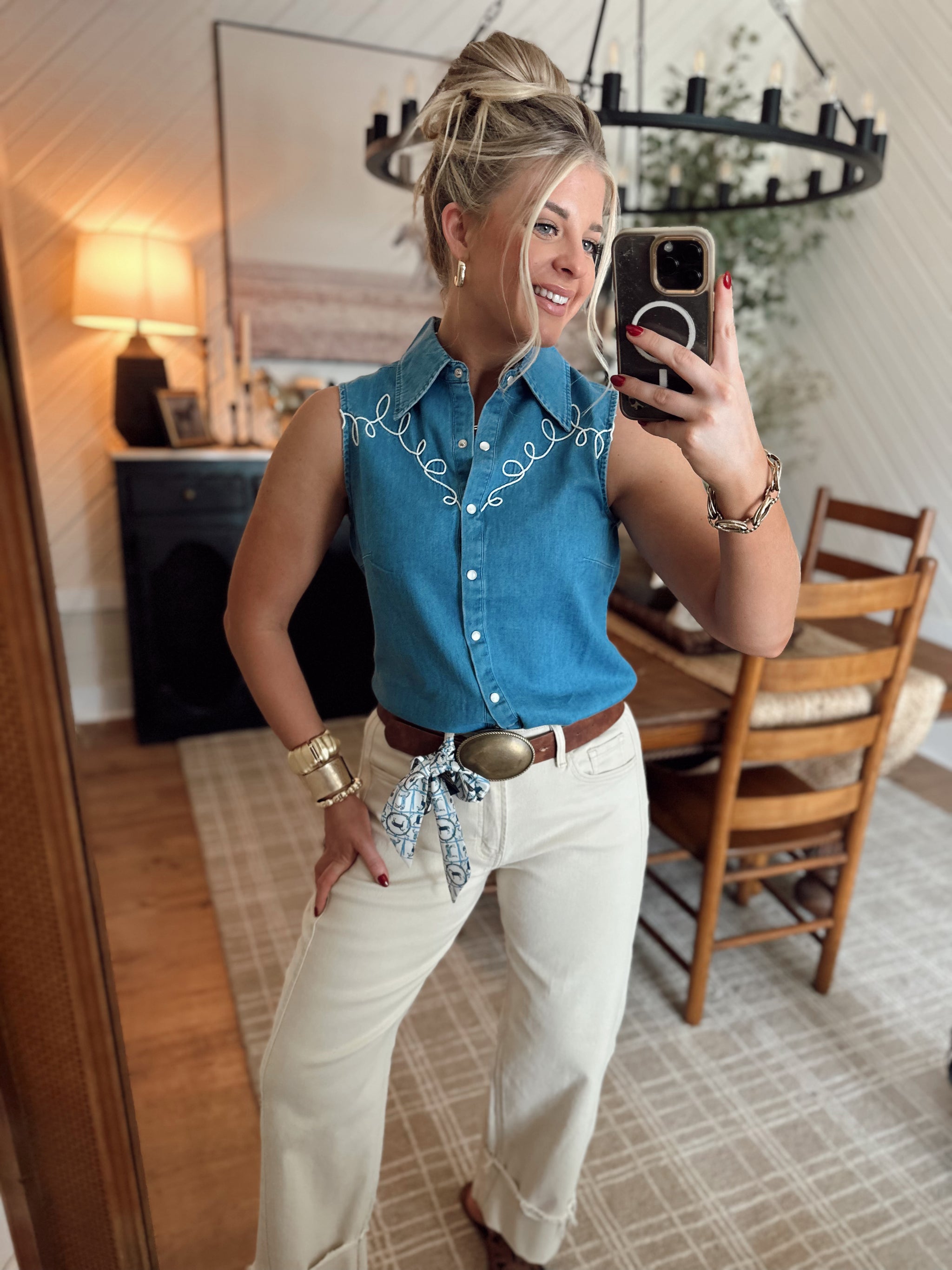 Dallas Days Top *Lightwash