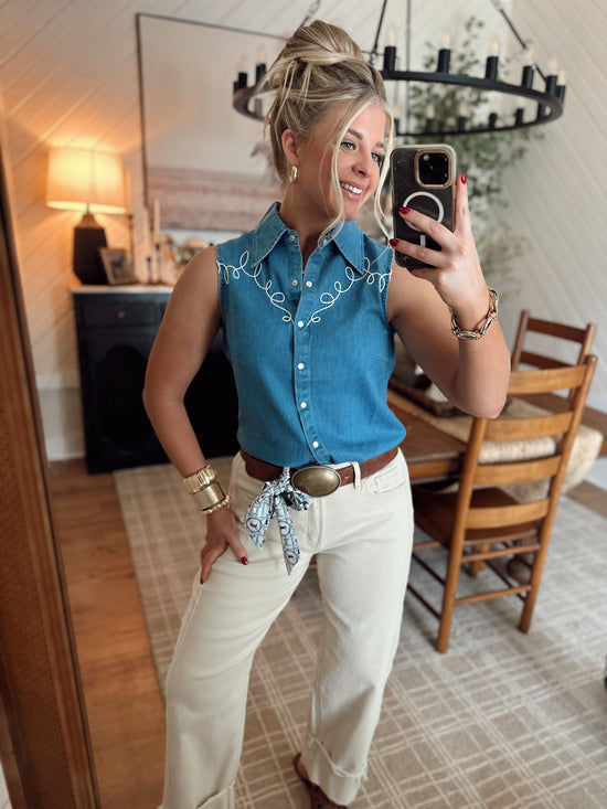 Dallas Days Top *Lightwash