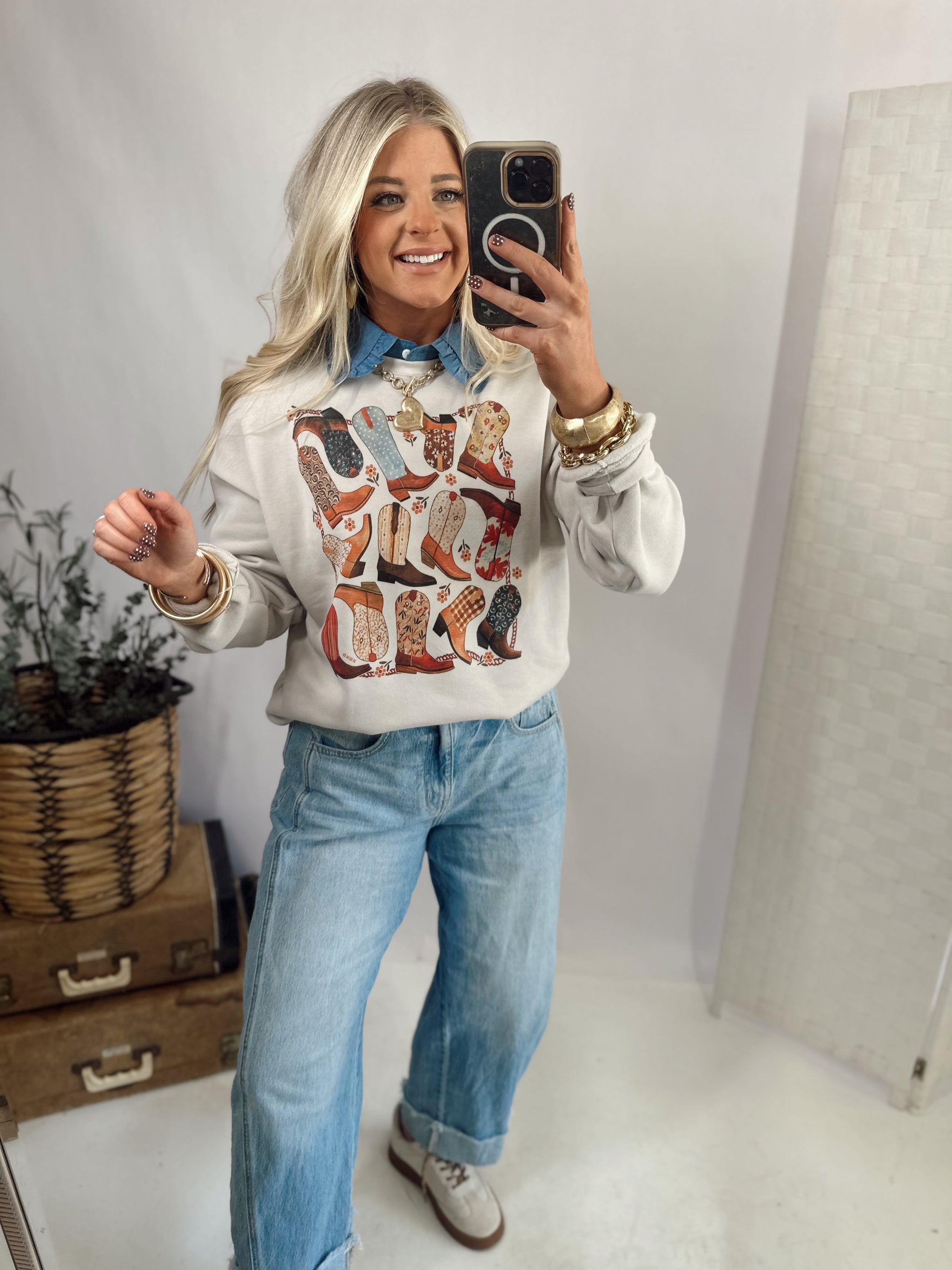 Log Cabin Sweatshirt