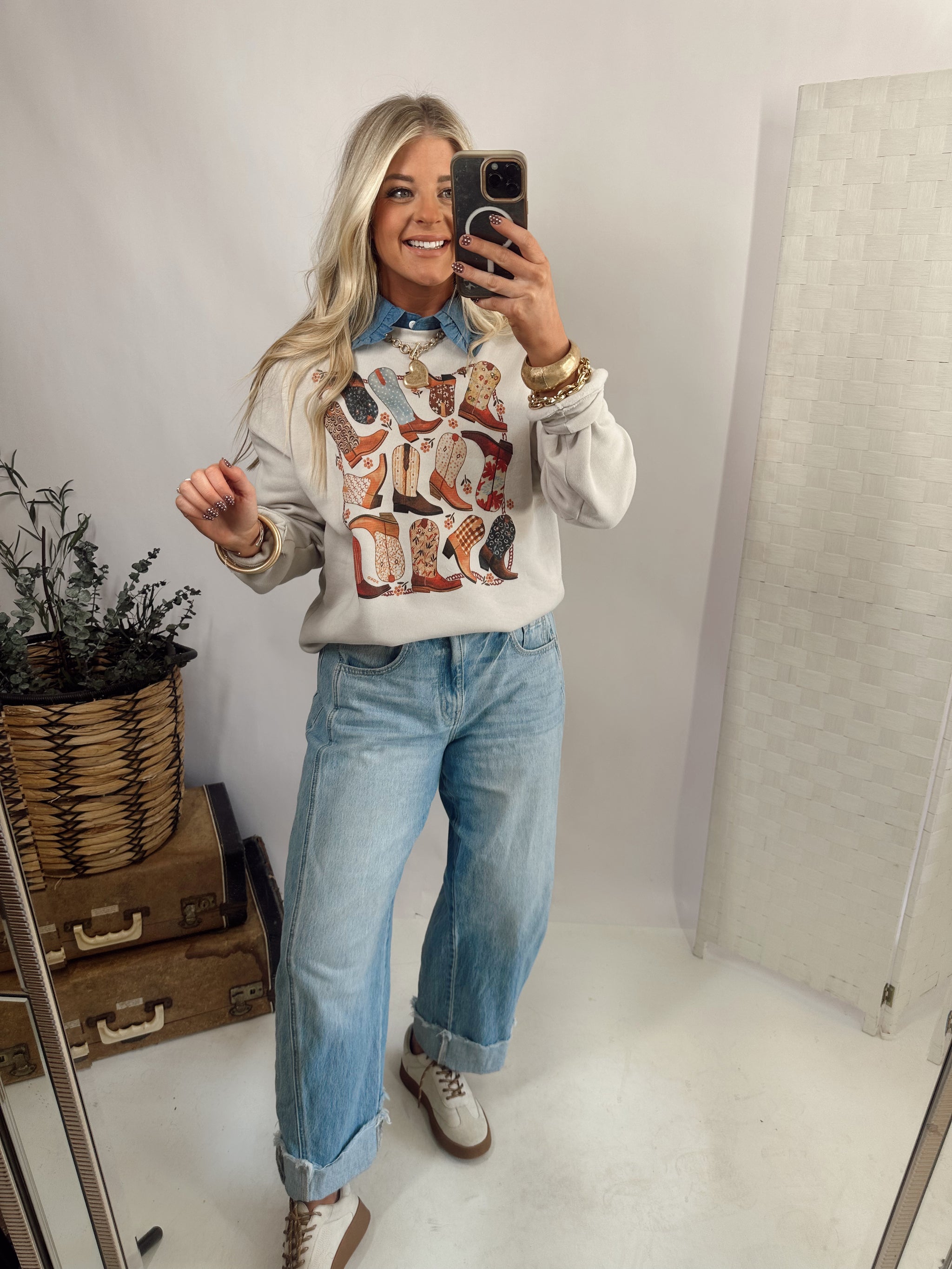 Log Cabin Sweatshirt