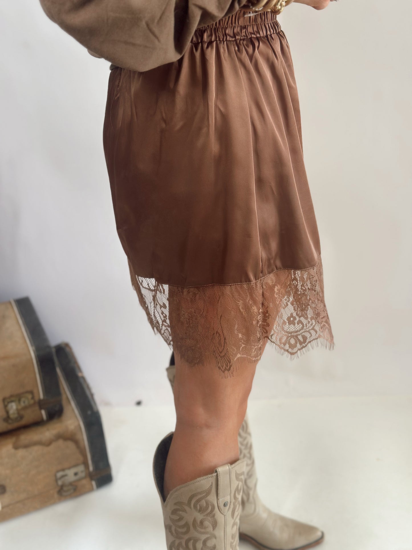 My Lace Skirt* Chocolate