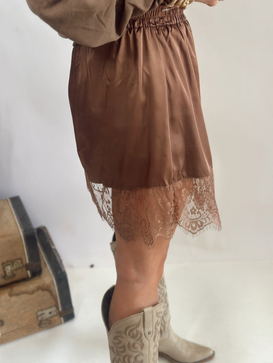 My Lace Skirt* Chocolate