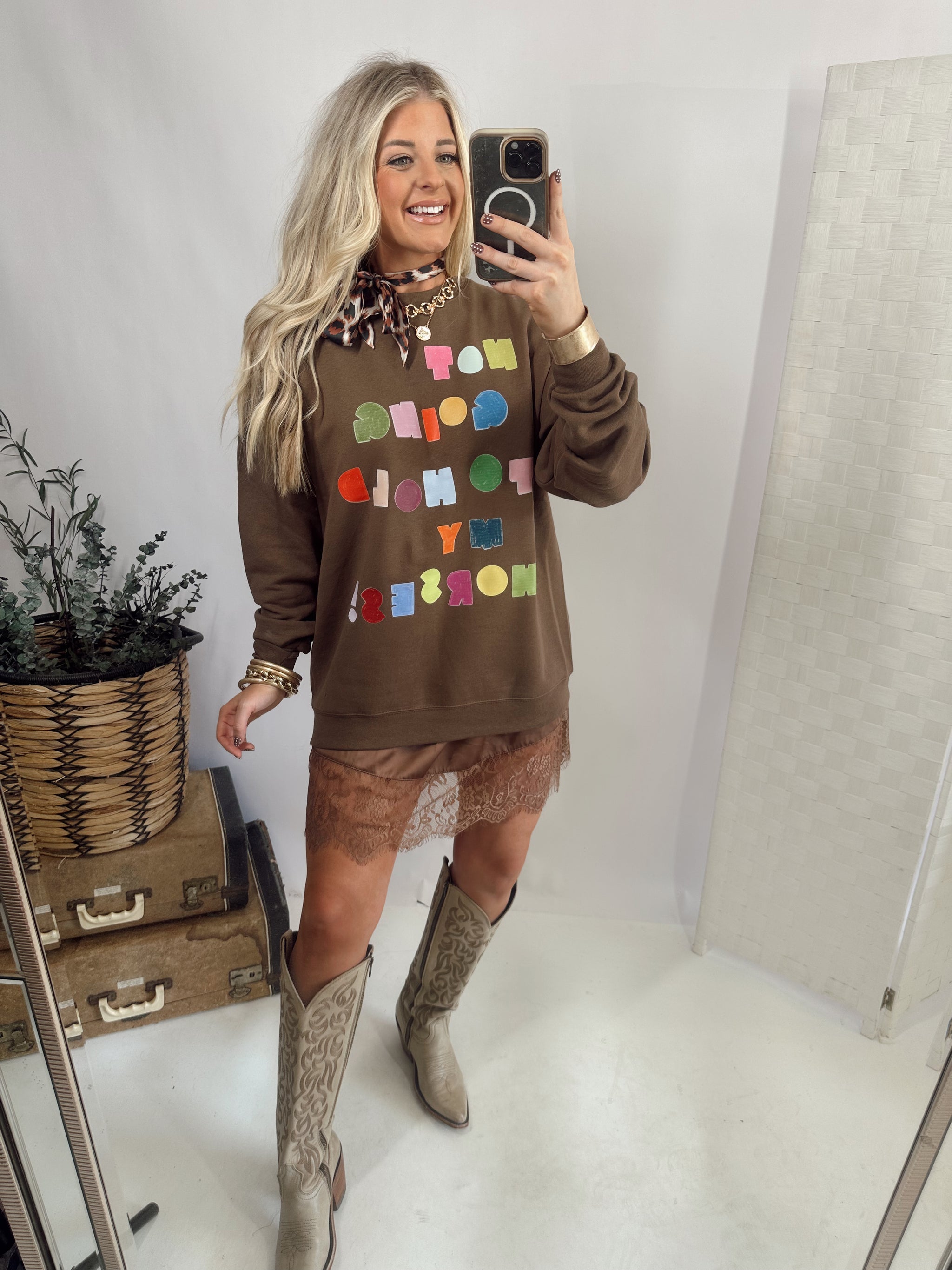 My Lace Skirt* Chocolate