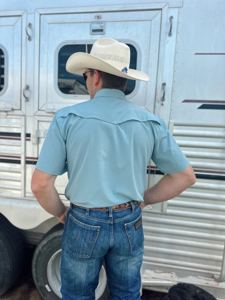 The Morning Mist RangeVent Performance Shirt- Powder Blue