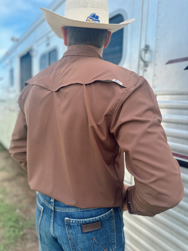 The Saddle Performance Shirt- Brown