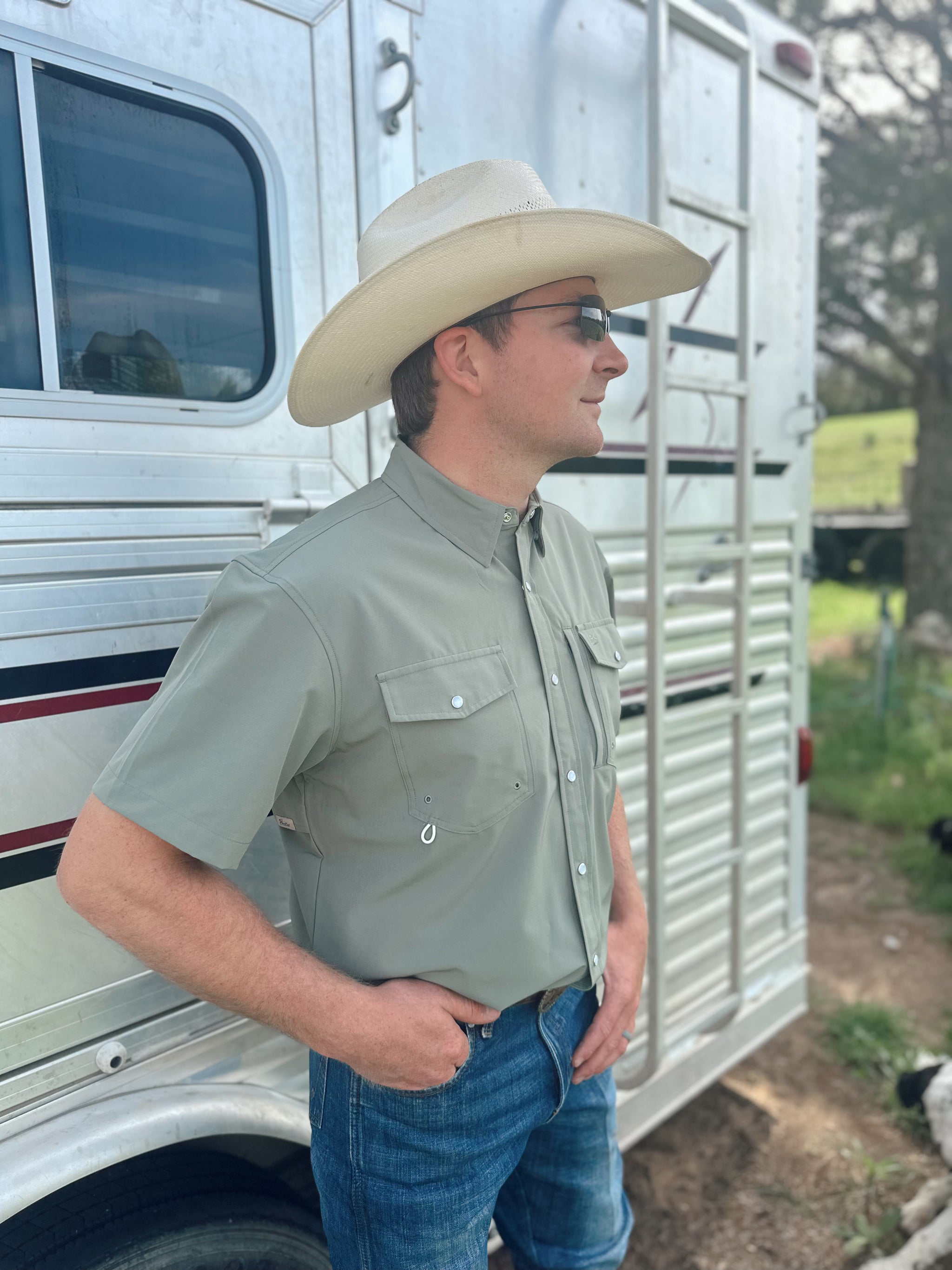 The Sagebrush Performance Shirt- Sage