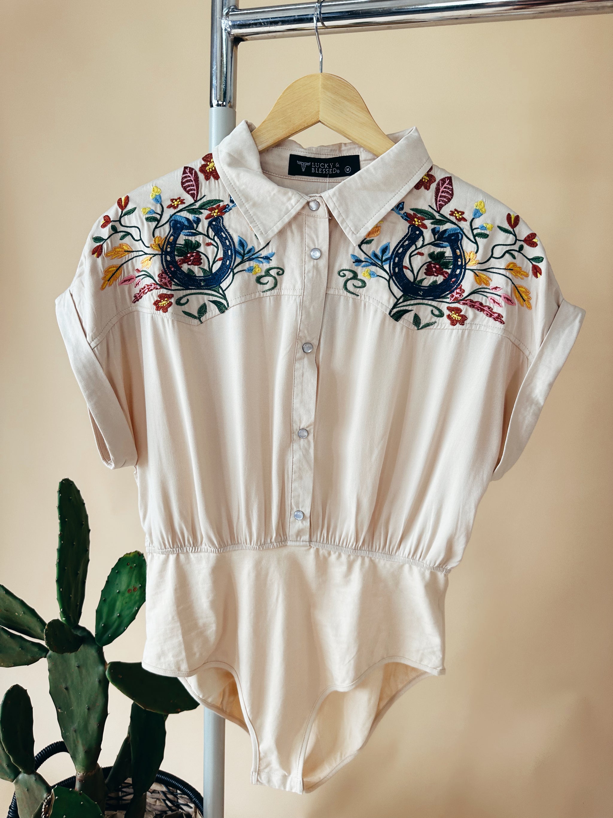 Rodeo Embroidered Bodysuit