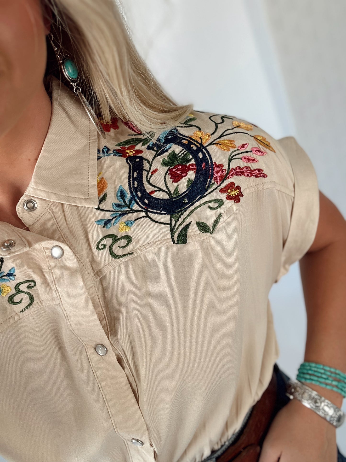 Rodeo Embroidered Bodysuit