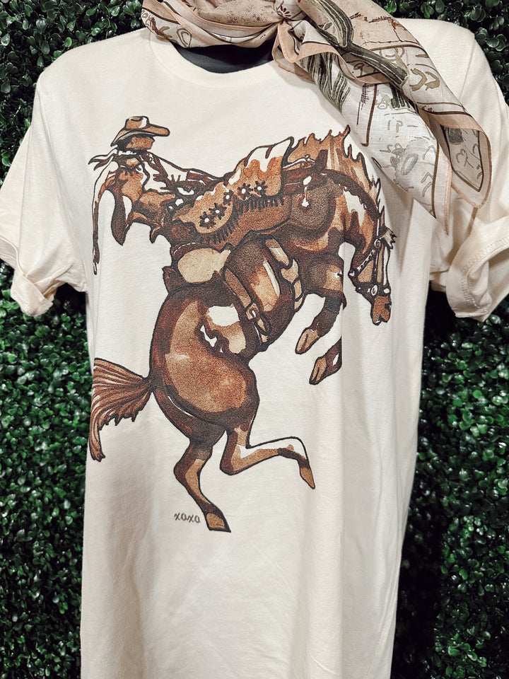 Brown Bronc tee