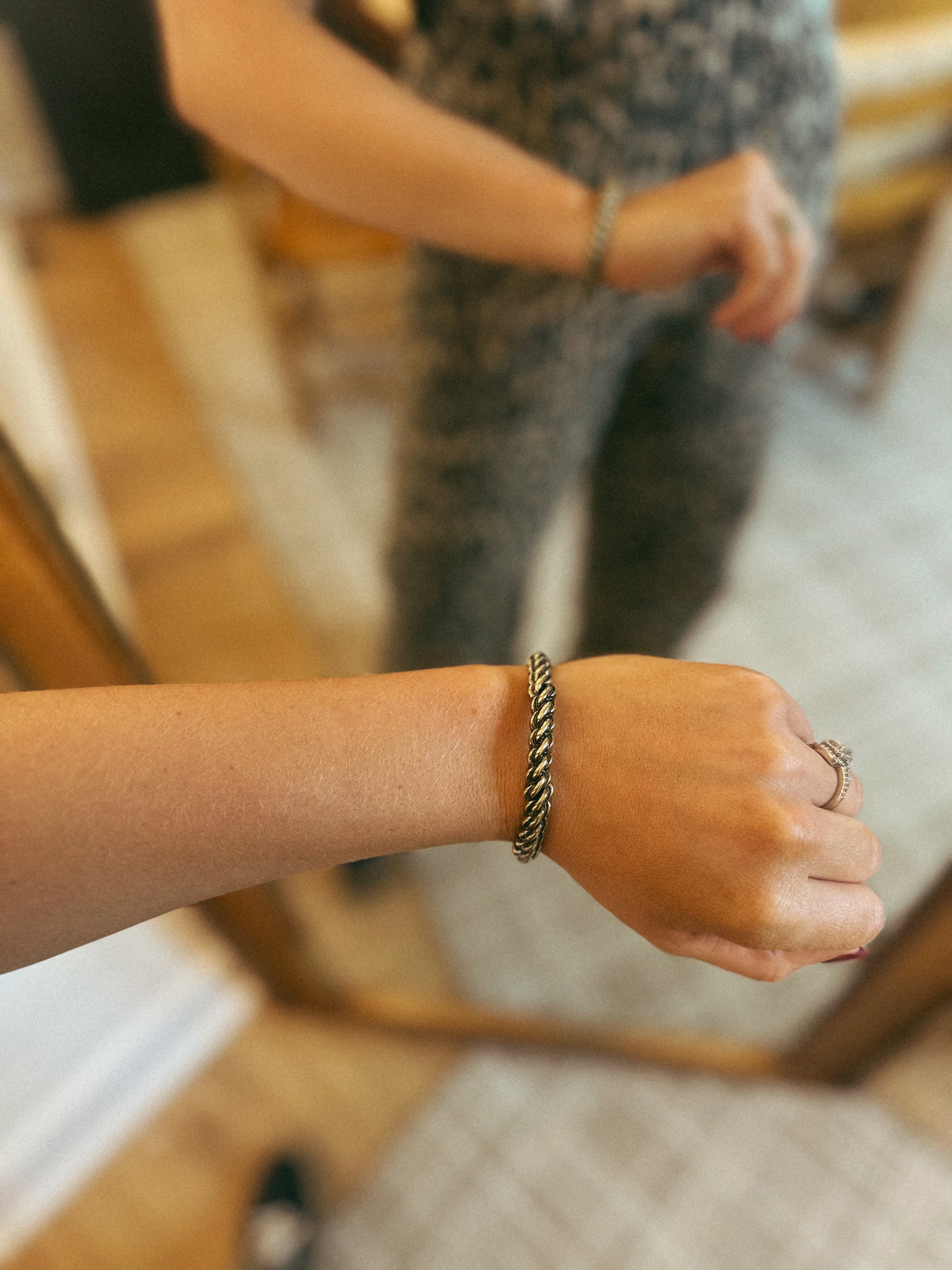 Tallie Twisted Gold Bracelet Small