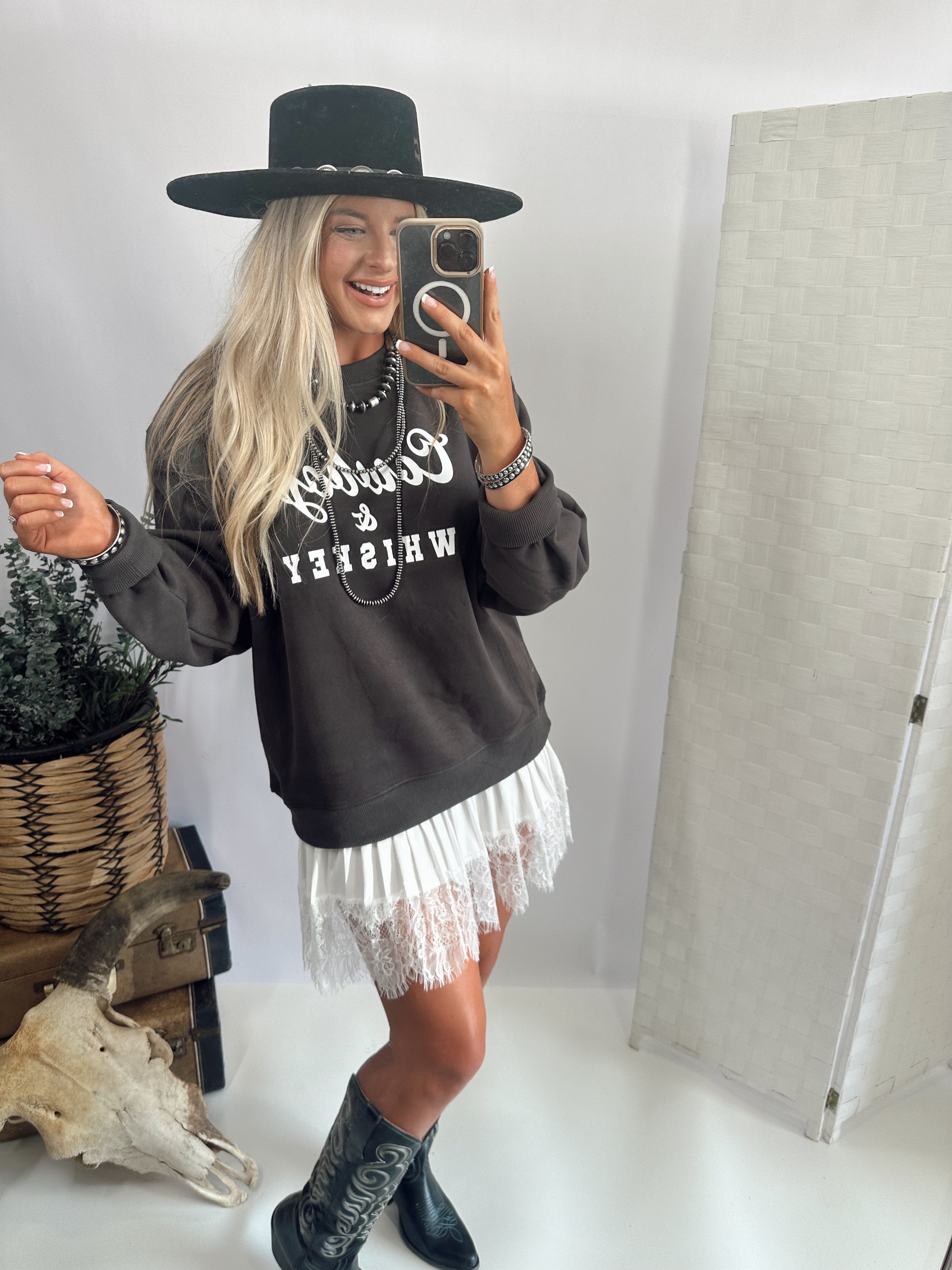 Cowboys & Whiskey Sweatshirt