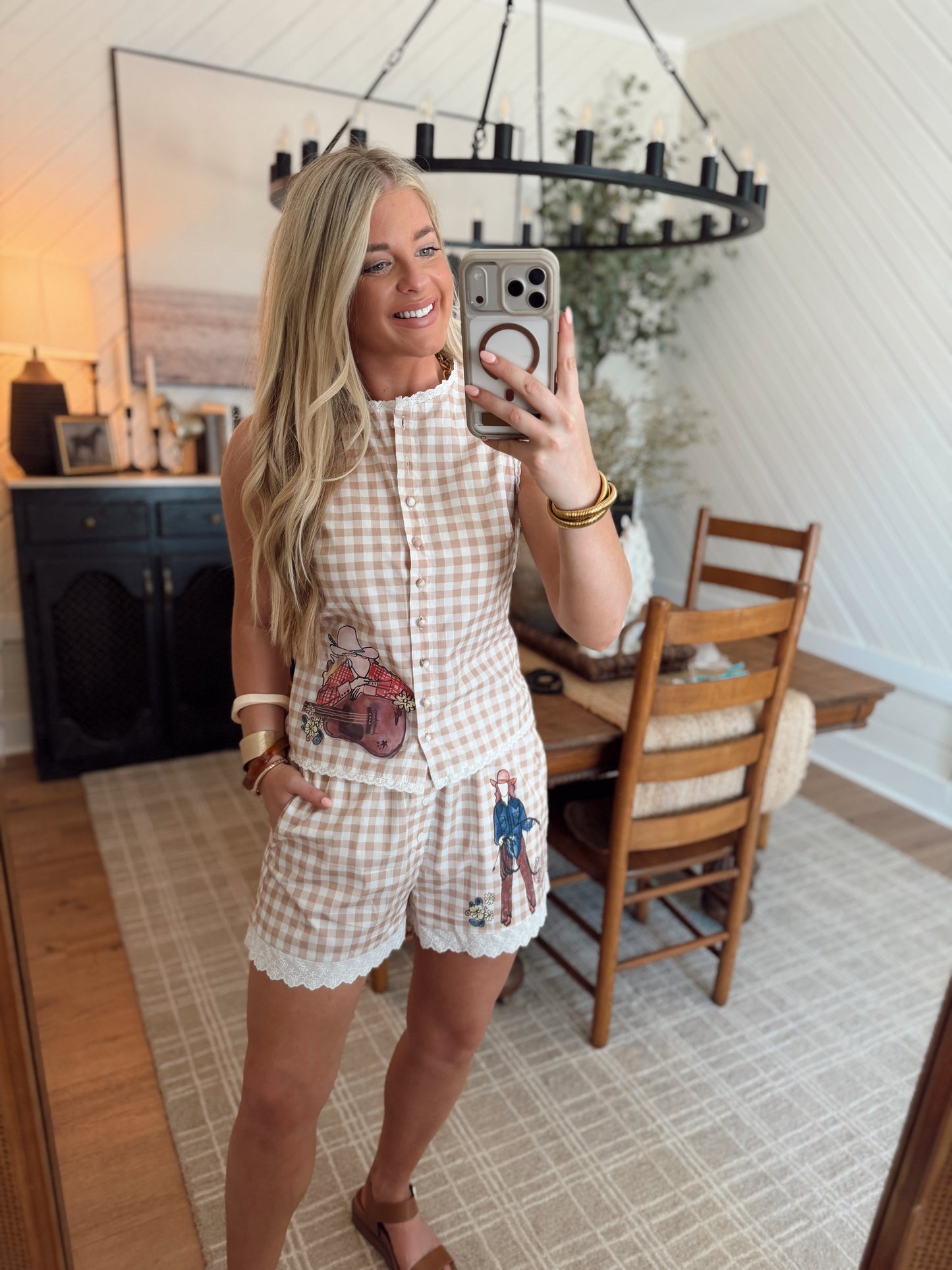 Vintage Gingham Set