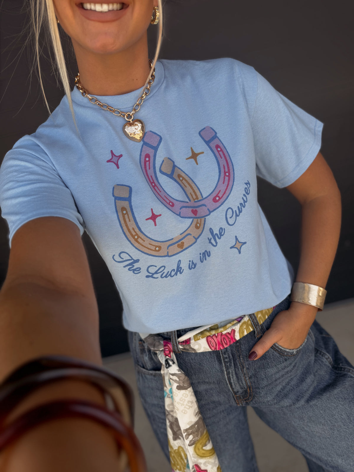 The luck is In the CURVES Graphic Tee