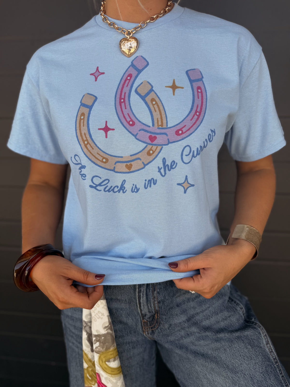 The luck is In the CURVES Graphic Tee